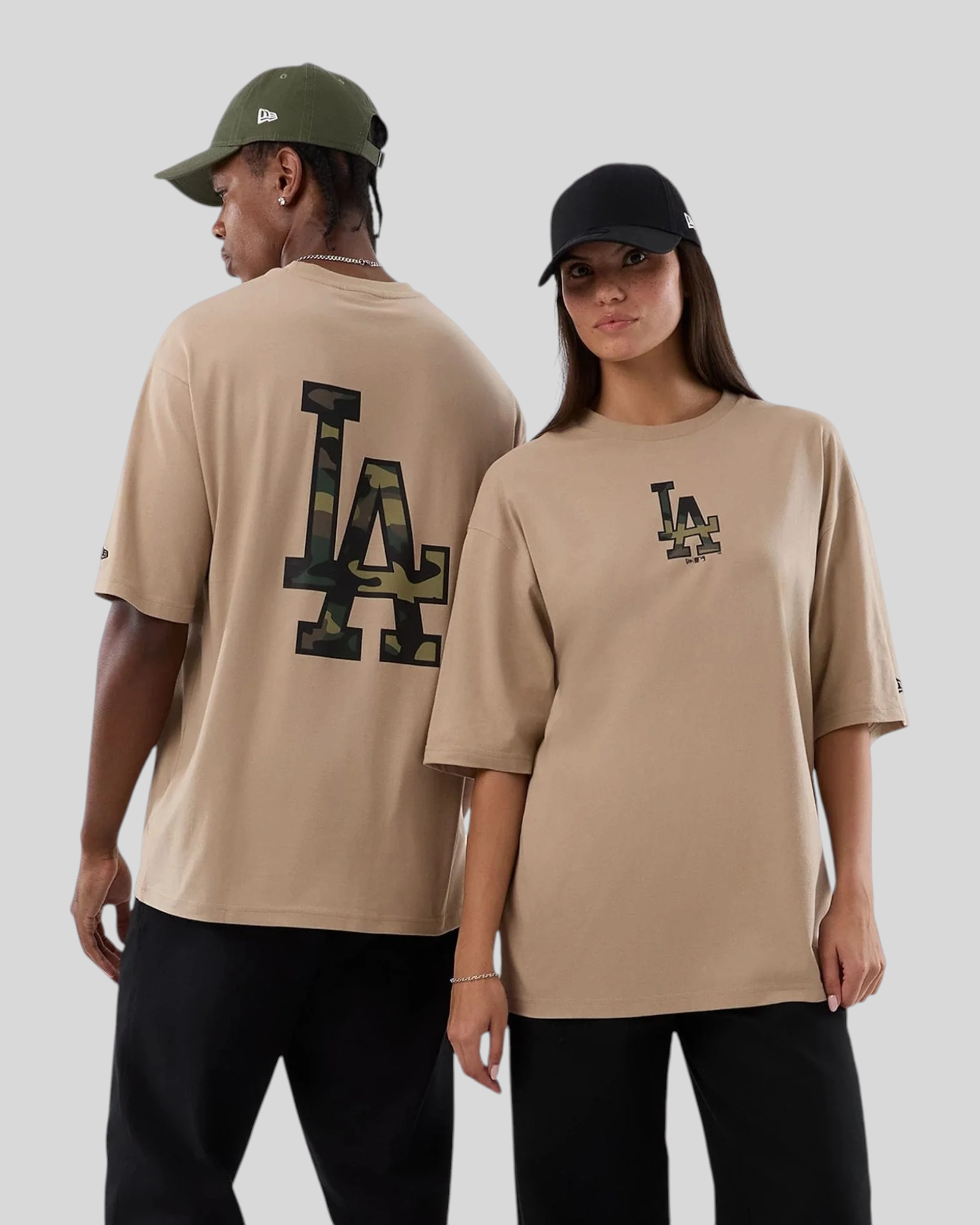 T-Shirt Oversized LA Dodgers MLB Infill Beige New Era 60856216 New Era