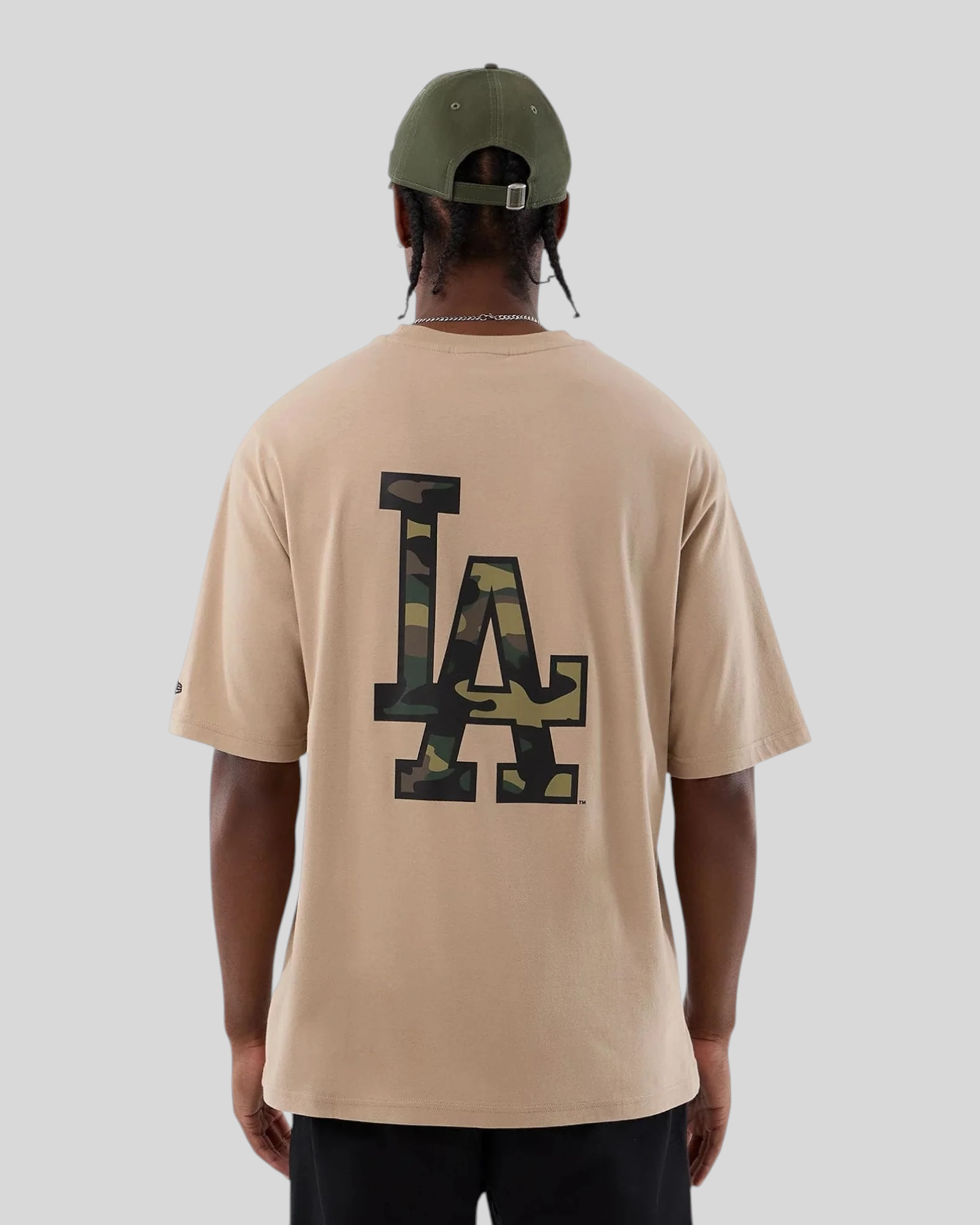 T-Shirt Oversized LA Dodgers MLB Infill Beige New Era 60856216 New Era