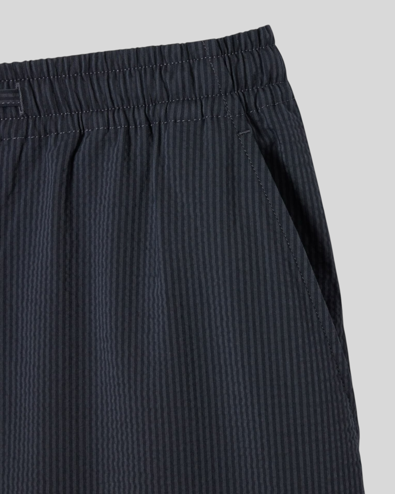 Short In Seersucker Nero/Grigio GH1977 00 4CI Lacoste