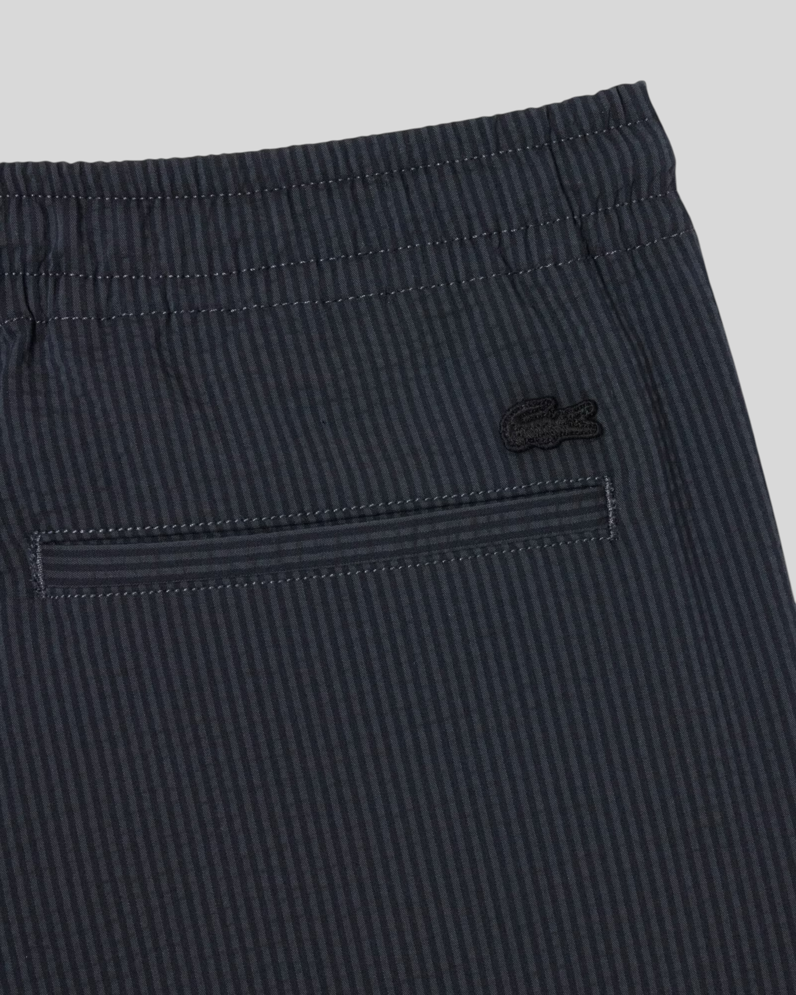 Short In Seersucker Nero/Grigio GH1977 00 4CI Lacoste