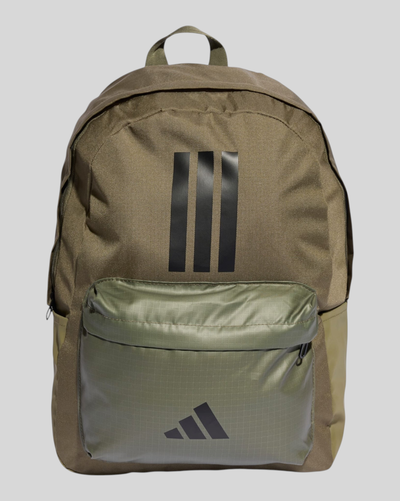 Klassischer Back To School 3-Streifen Rucksack Olivgrün IS7042 Adidas