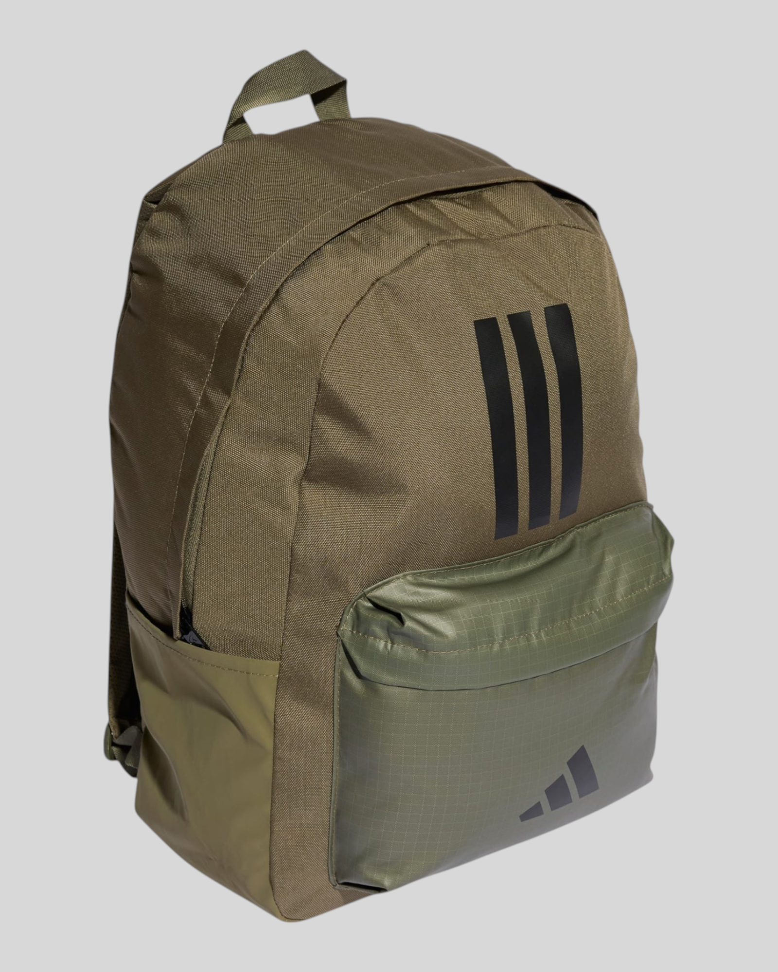 Klassischer Back To School 3-Streifen Rucksack Olivgrün IS7042 Adidas