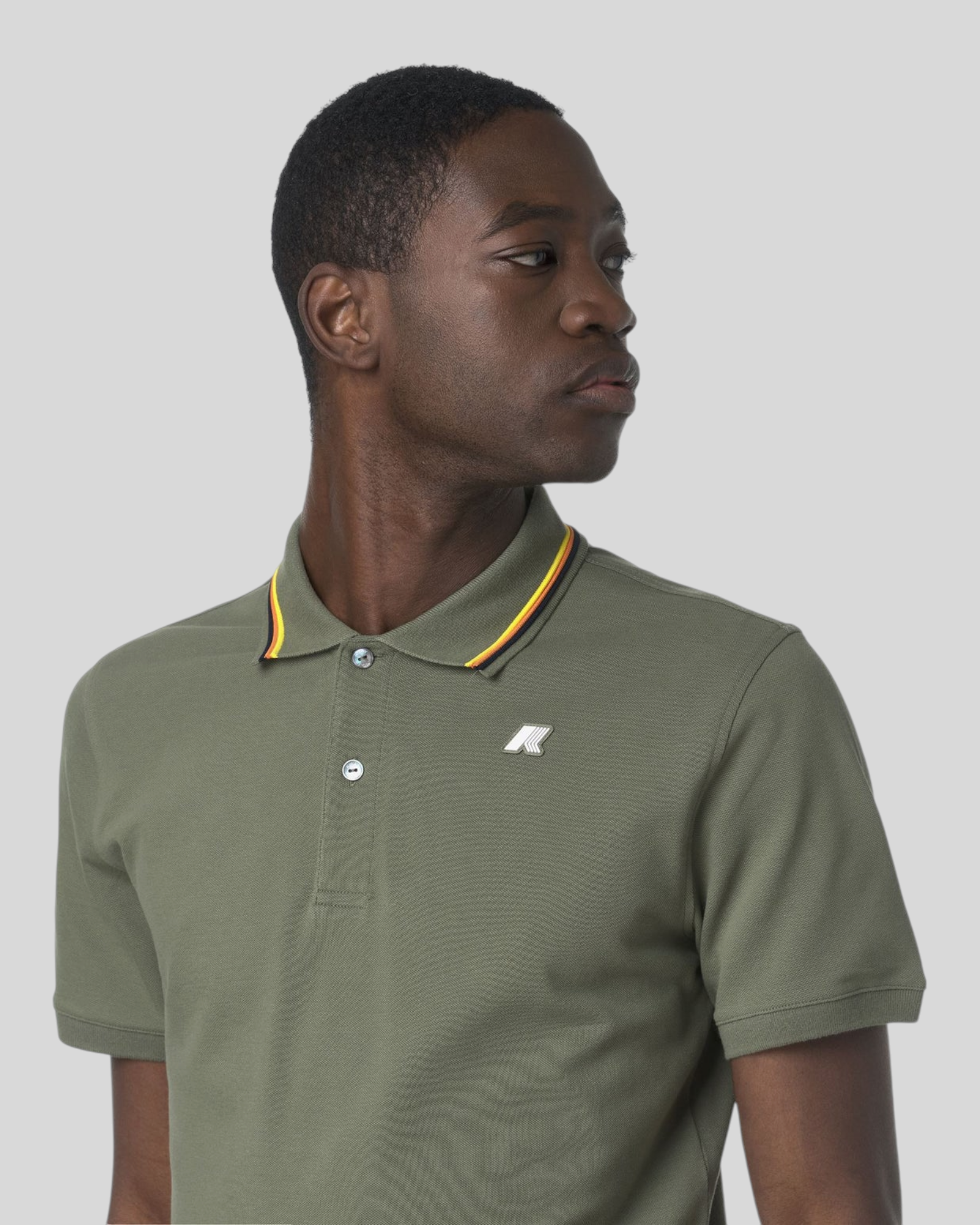 Polo Jud Pique Slim Green Lichen K1125DW V15 K-Way