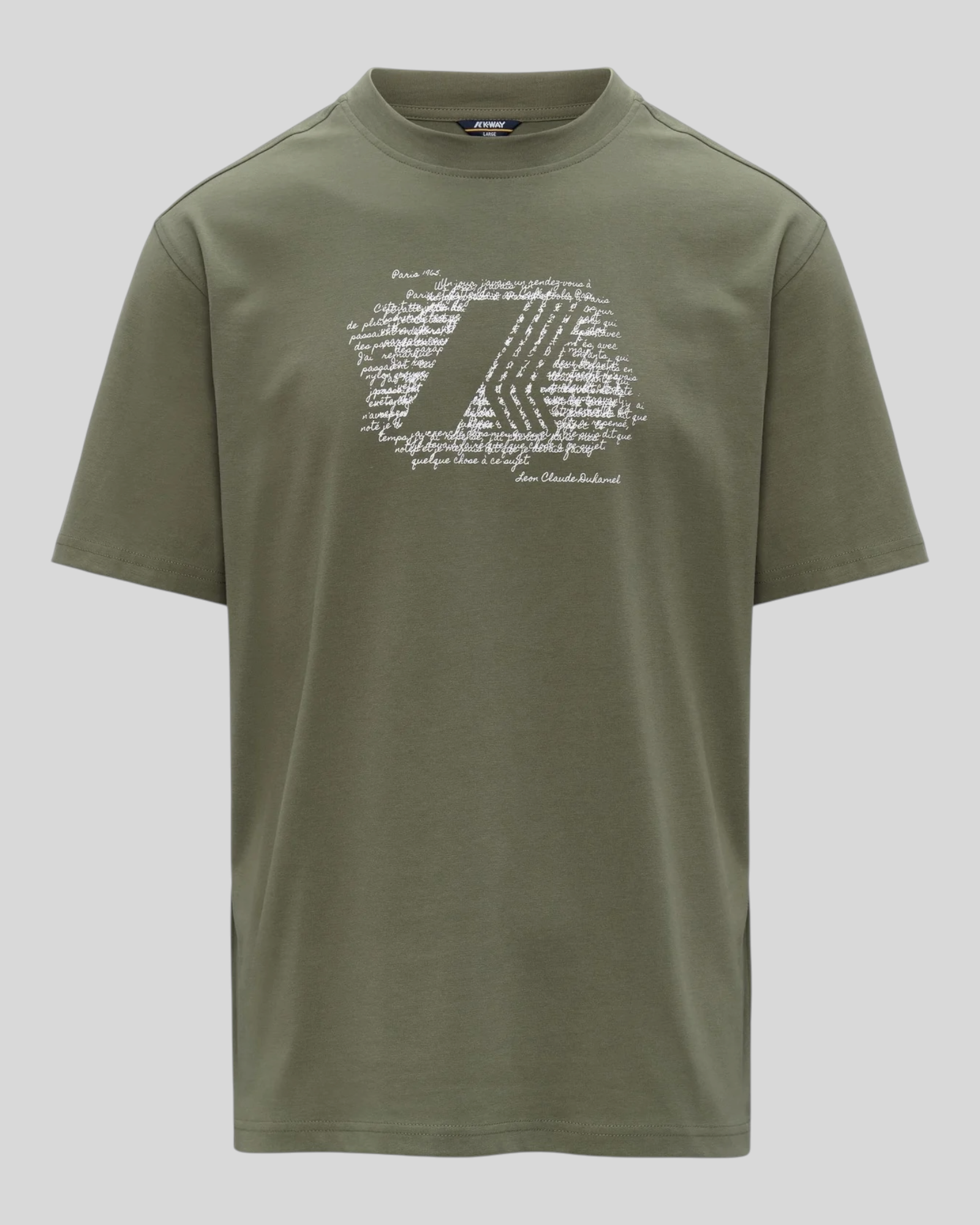 T-Shirt Solo Jersey History Green Lichen K71357W V15 K-Way