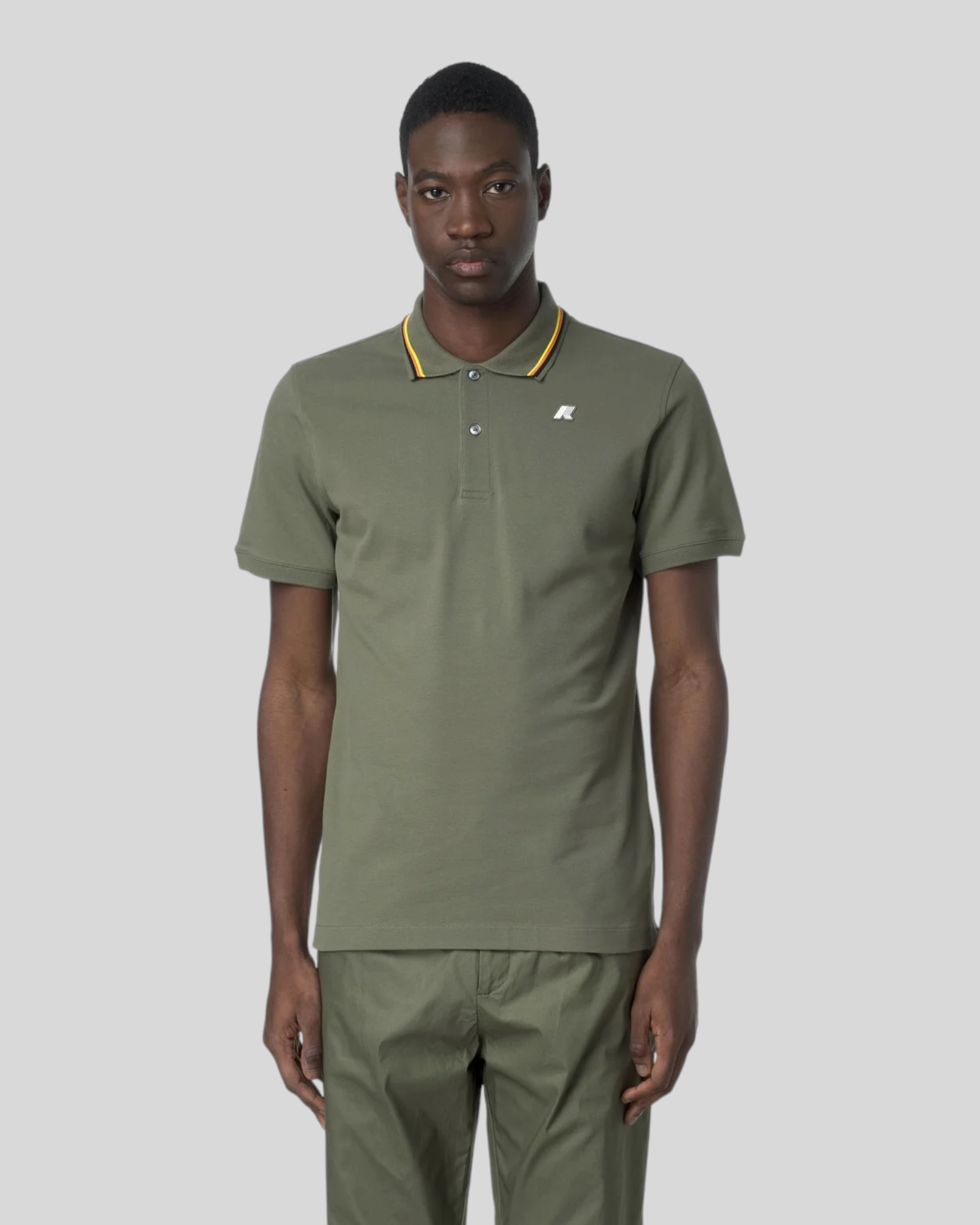 Polo Jud Pique Slim Green Lichen K1125DW V15 K-Way