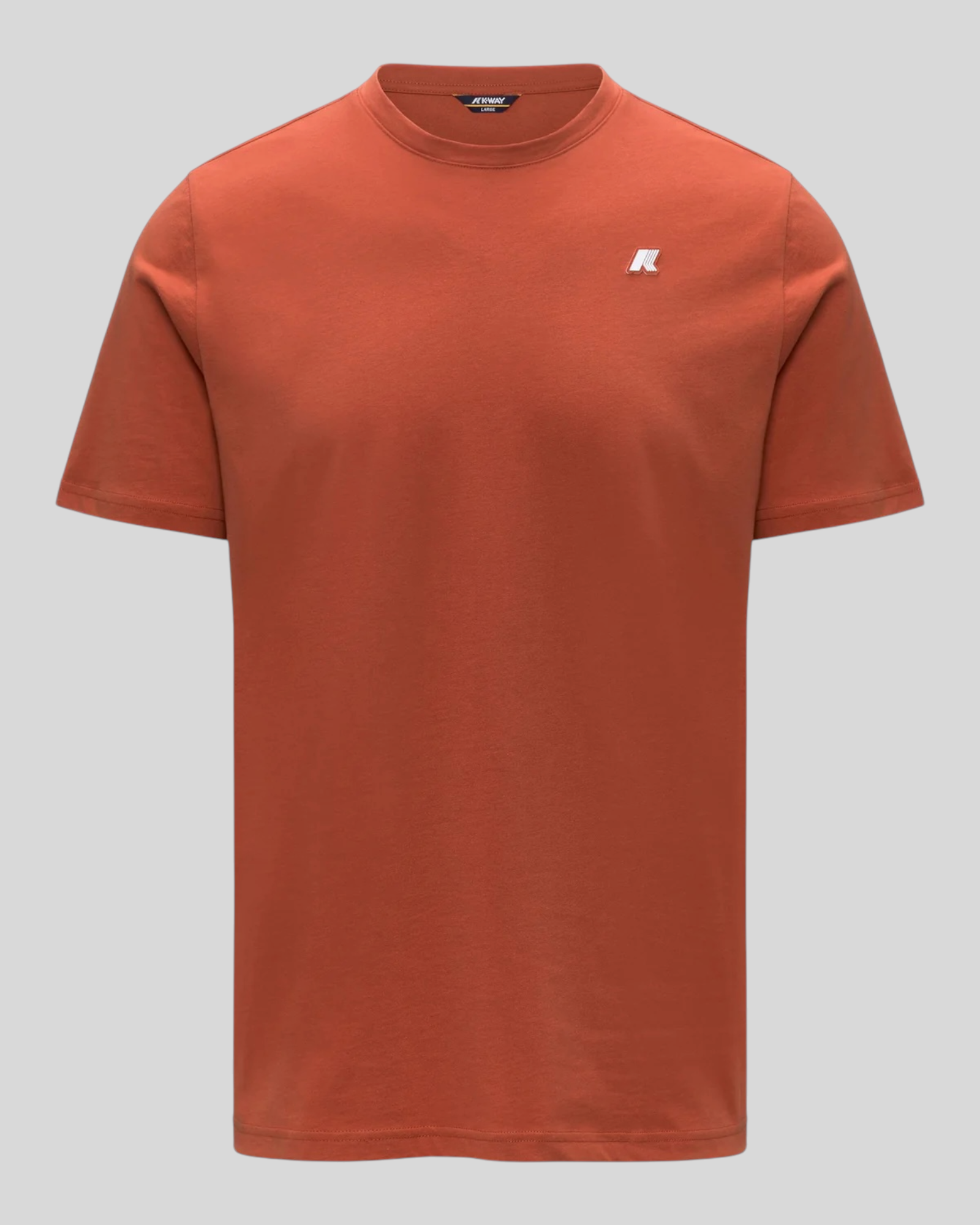 T-Shirt Odom Jersey Slim Tee Orange Brownish K7125UW 896 K-Way