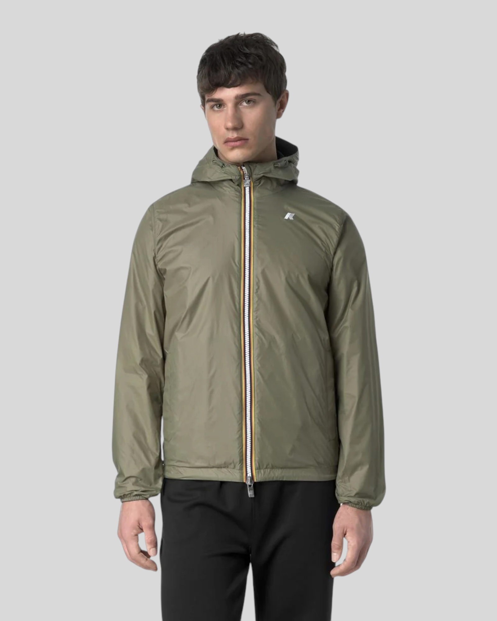 Giacca Reversibile Jake Plus 2.0 Nero/Green Lichen K2124EW B0T K-Way