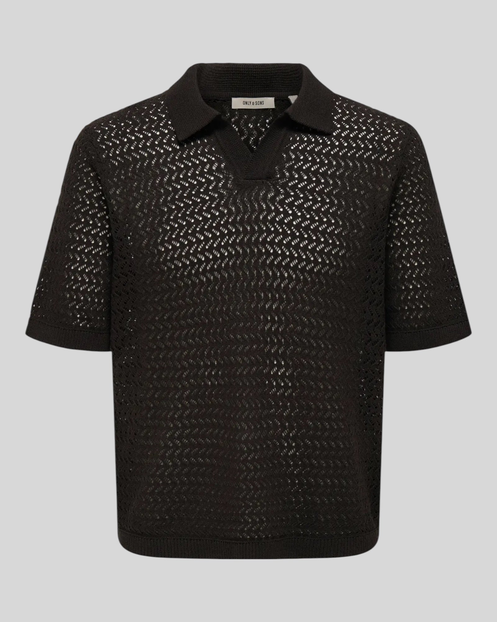 Polo In Maglia Lavorata Coffee Bean 22037952 Only & Sons