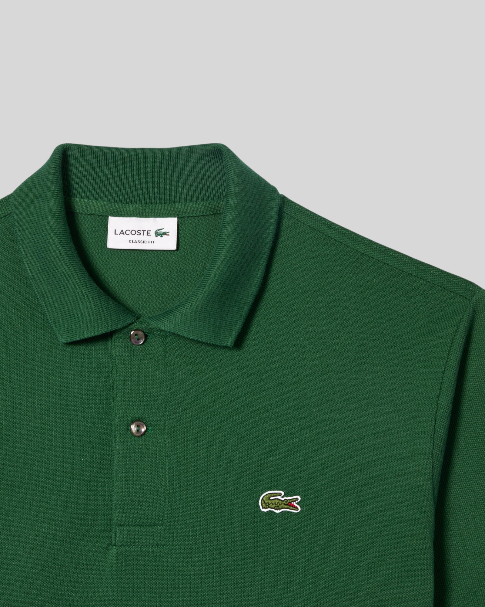 Polo Classic Fit In Piquet Verde L1212-00-132 Lacoste
