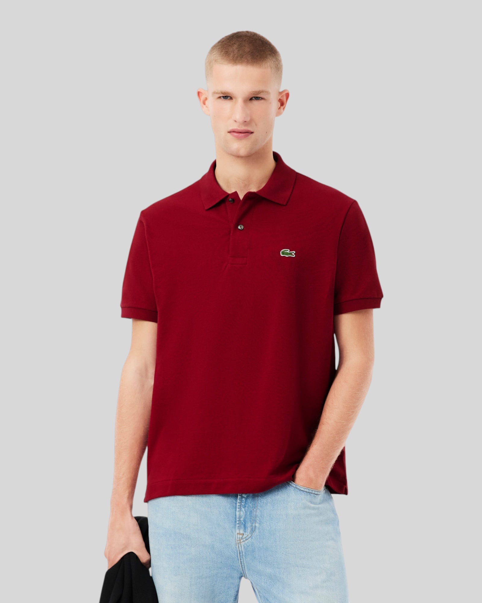 Polo Classic Fit In Piquet Bordeaux L1212-00-476 Lacoste