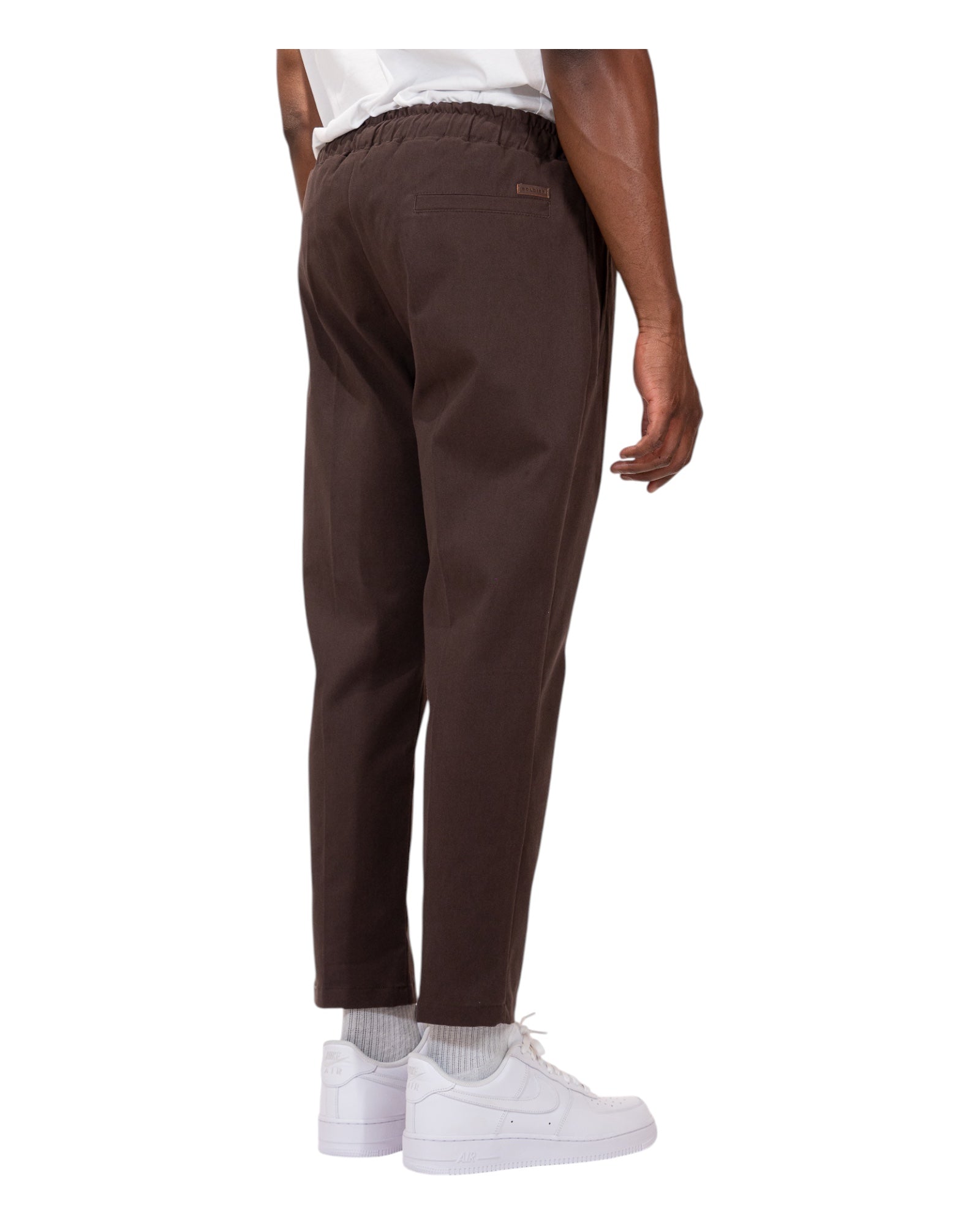 Pantalone Con Elastico Tapered Nain Marrone Soldier