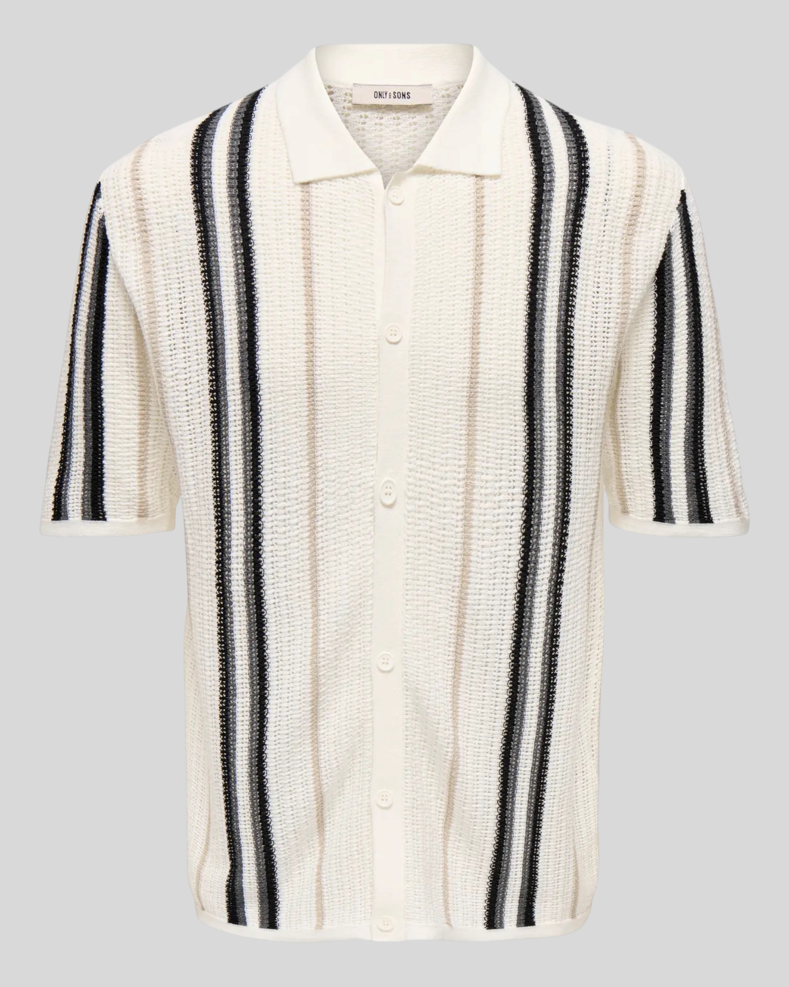 Camicia In Maglia Onsleon Regular Panna 22036679 Only & Sons