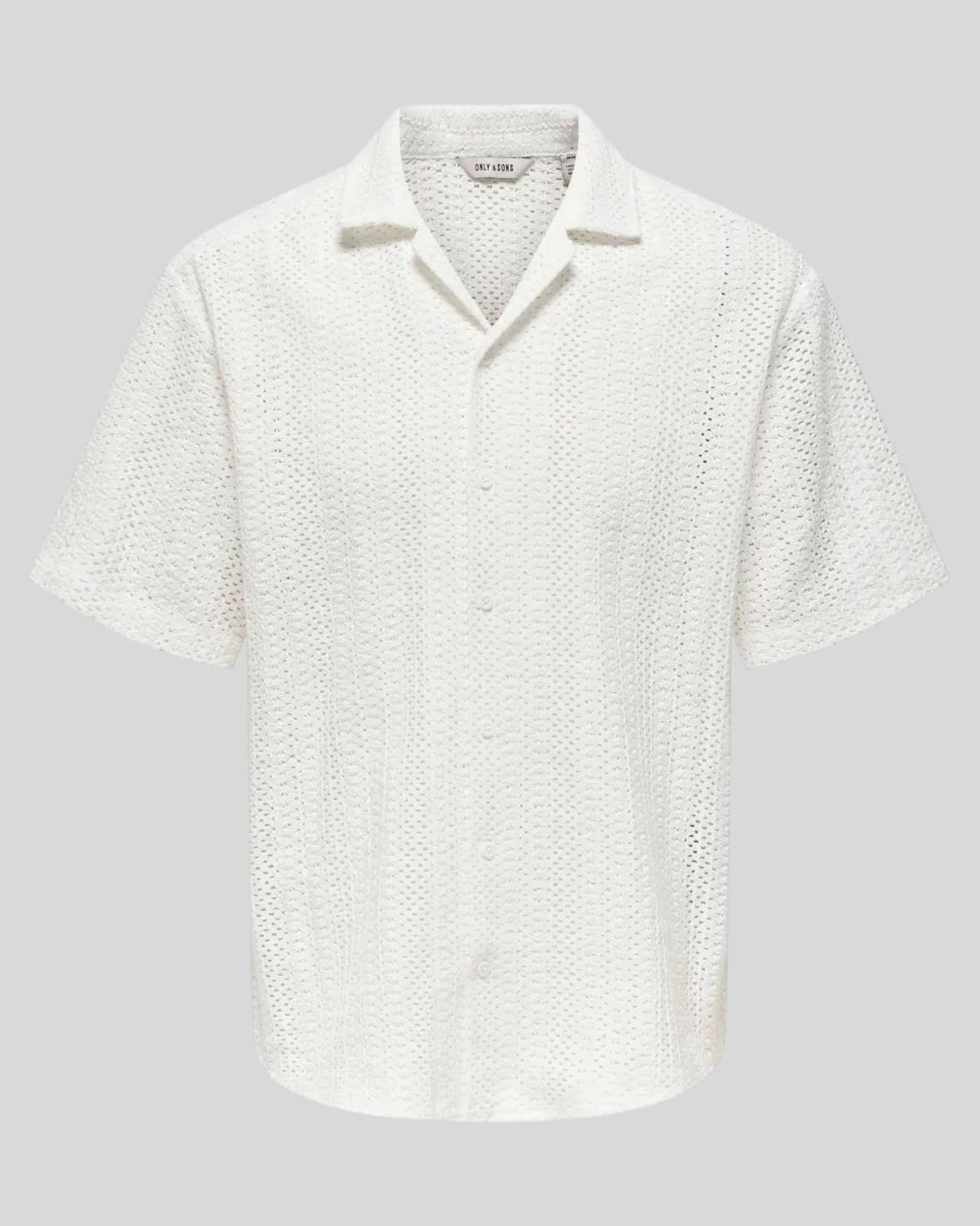 Camicia Maniche Corte Onsdani Crochet Gardenia 22030511 Only & Sons