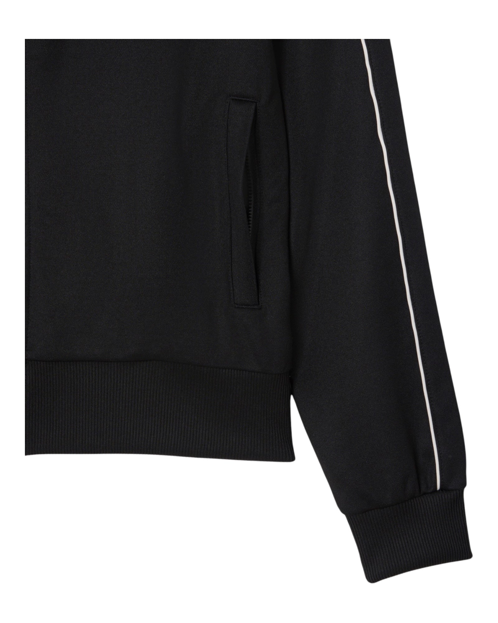 Felpa Con Zip In Piqué Paris Nera SH1457-00-031 Lacoste