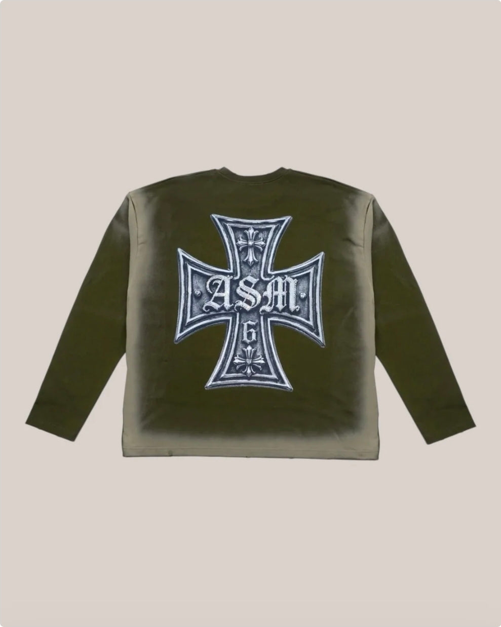 T-Shirt Art Super Money Crosswestern Tee-Longsleeve – Mility – ART. CROSSWESTERN TEE-LONGSLEEVE COL: MILITY