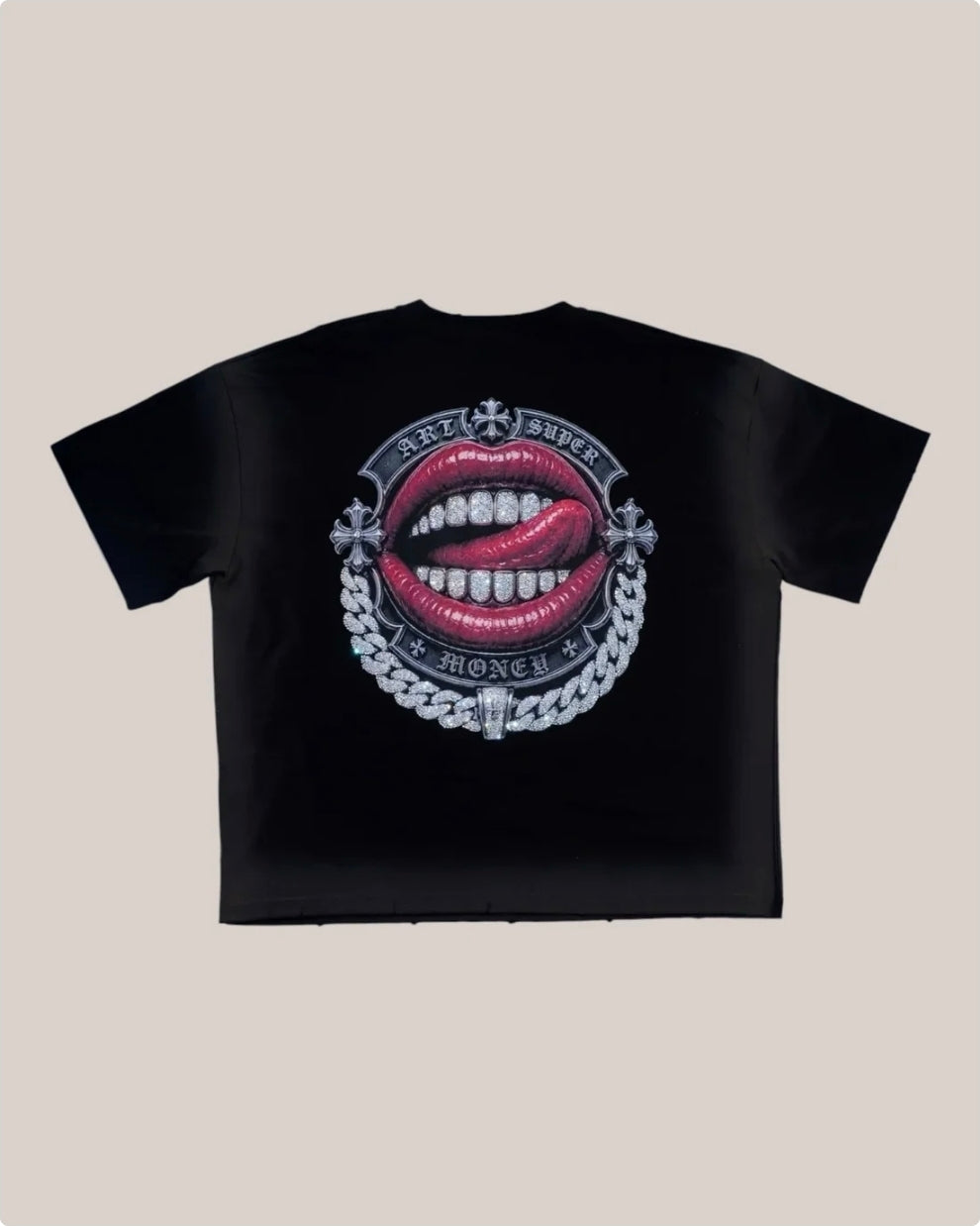 T-Shirt Art Super Money T-Bar Daily Tee – Black – ART. T-BAR DAILY TEE COL:BLACK