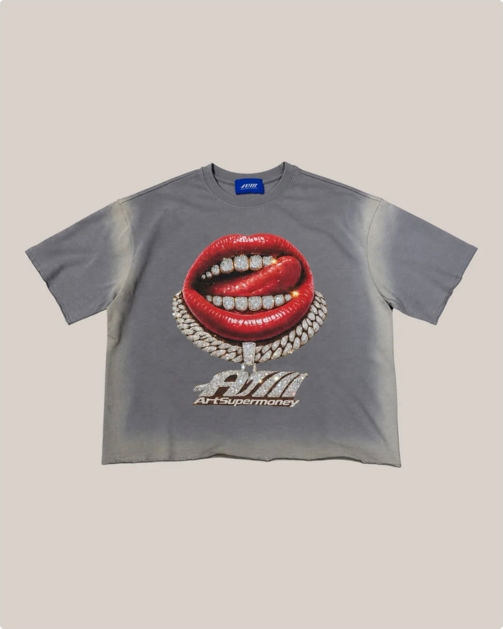 T-Shirt Art Super Money Grillz Black Version Money Tee – Iron – ART. GRILLZ BLACK VERSION MONEY TEE COL: IRON