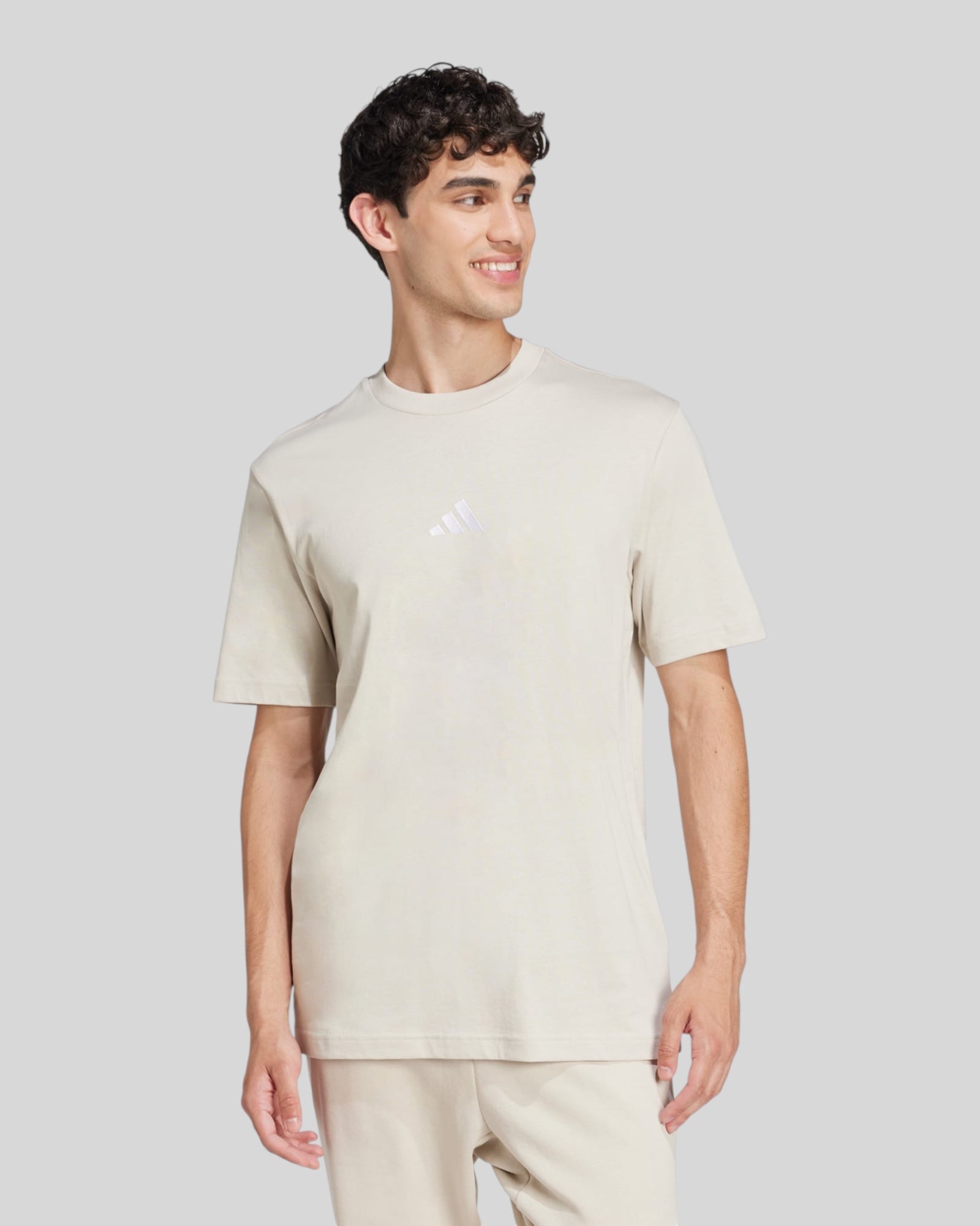 T-Shirt Essentials Small Logo Beige JD1779 Adidas