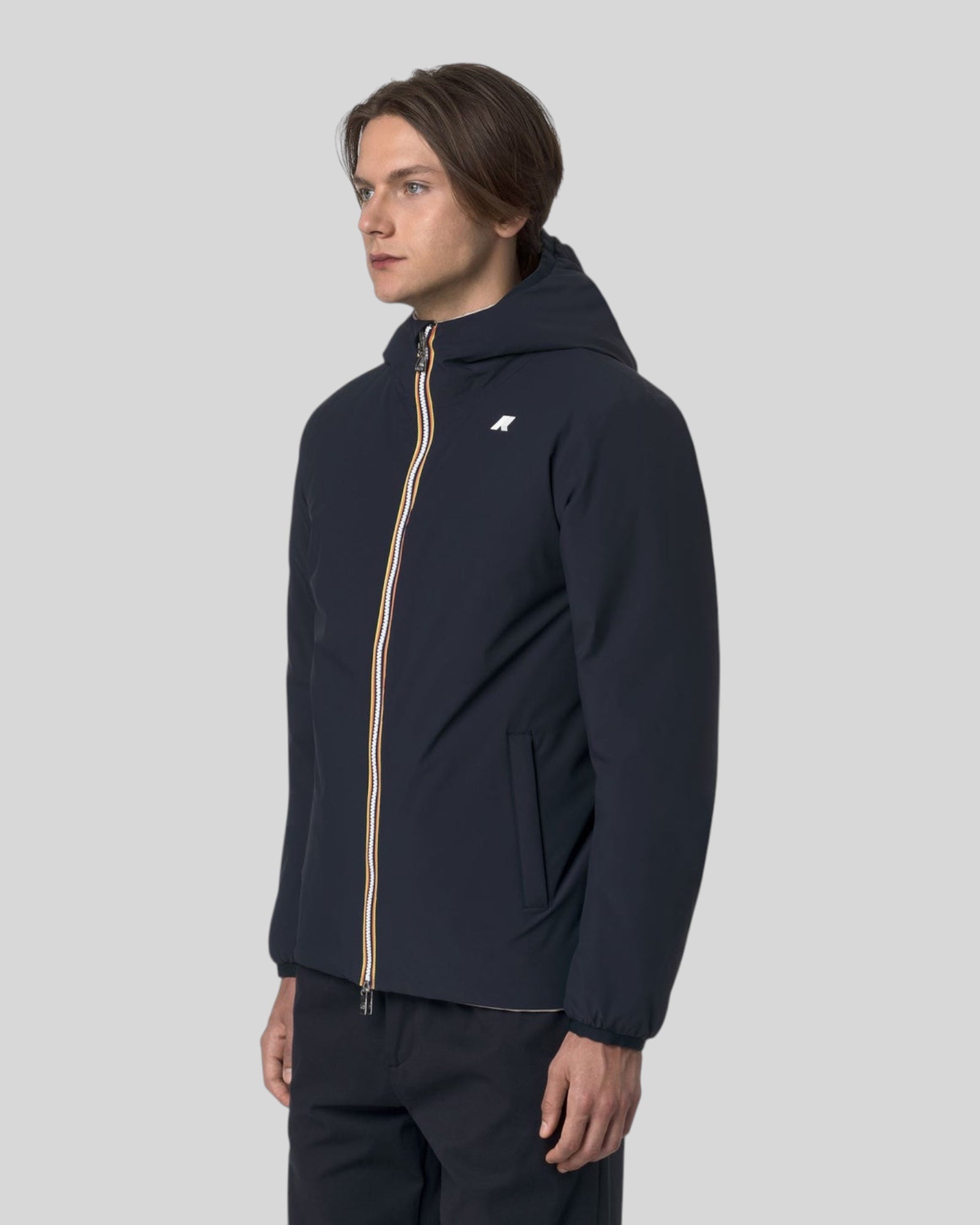 Giubbotto Reversibile Jack St Warm Double Blue Depth - Beige Cashmere K6128VW BBC K-WAY