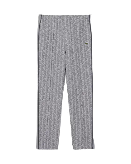 Pantalone in Felpa Lacoste Paris Monogram XH1440-00-41I Grigio Chiaro / Grigio Scuro