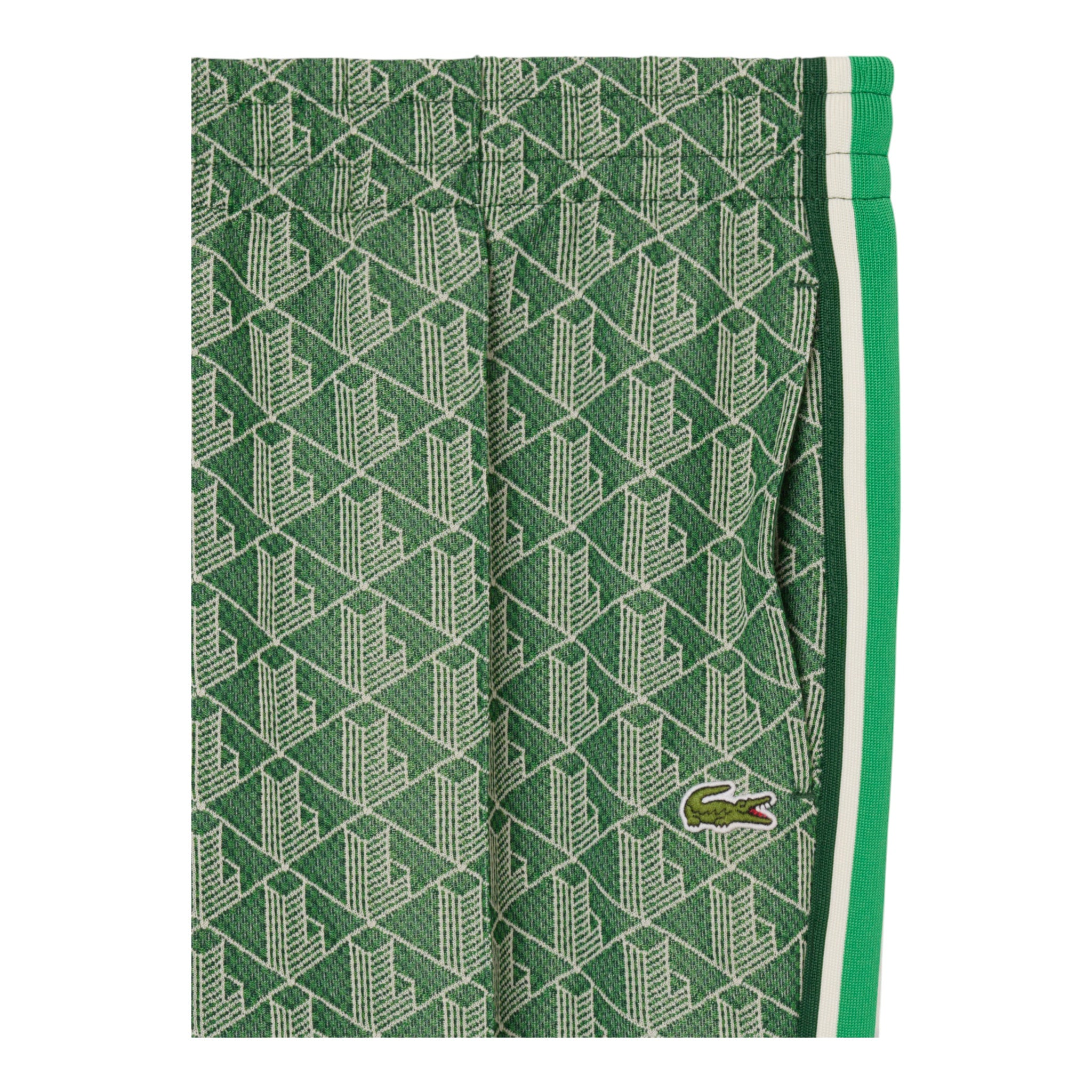 Paris Monogram Green Pants XH1440 00 HEI Lacoste