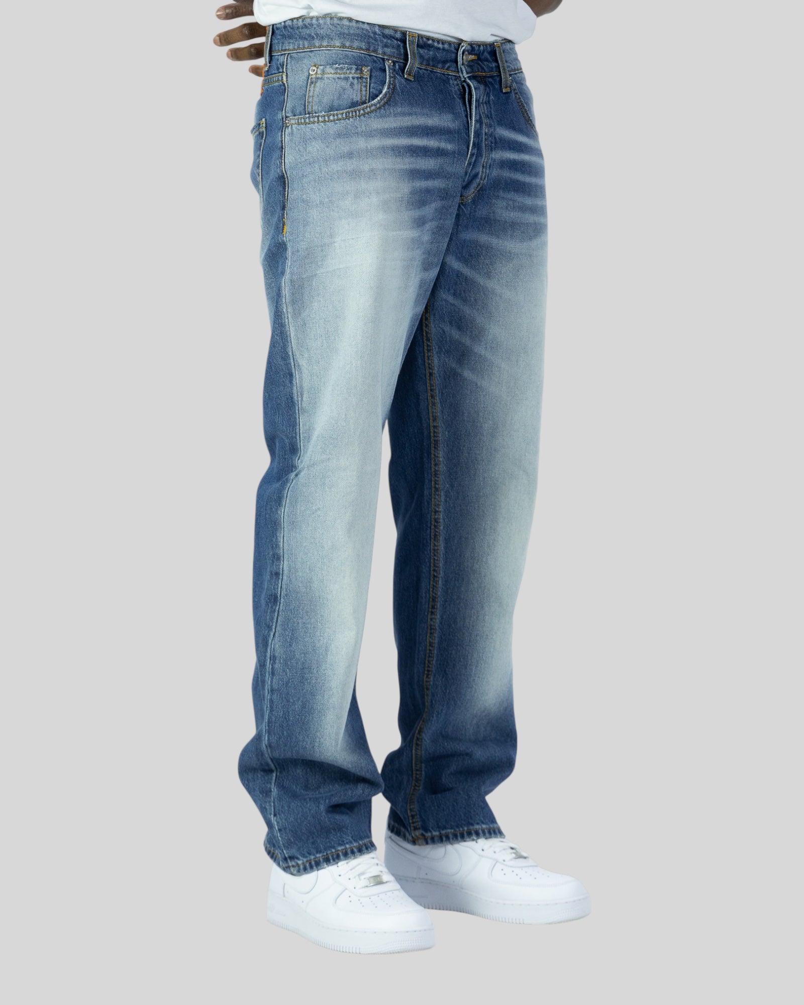 Jeans 5 Tasche Baggy Lav 653B Soldier