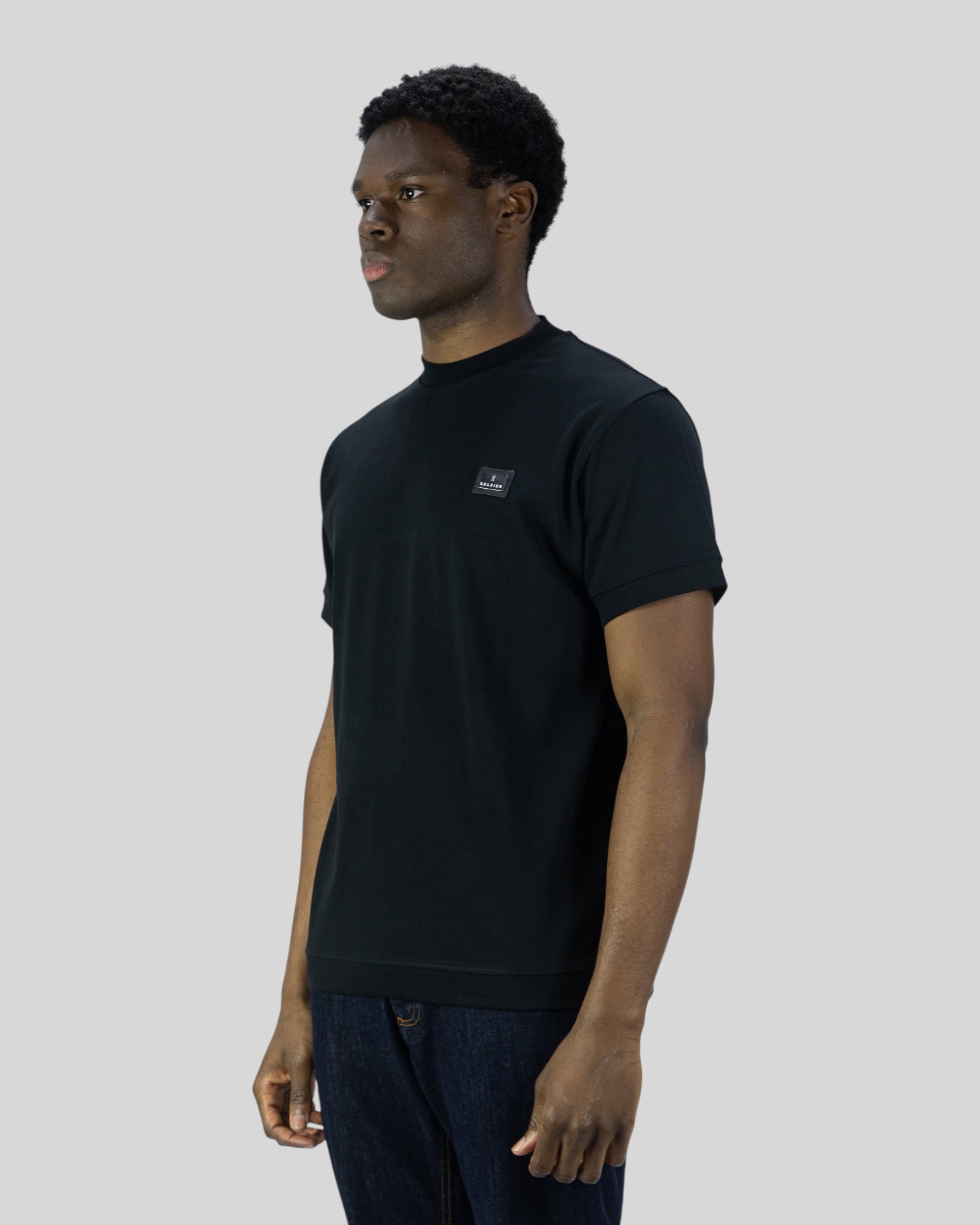 T-Shirt Patch Sol-33 Nero Soldier