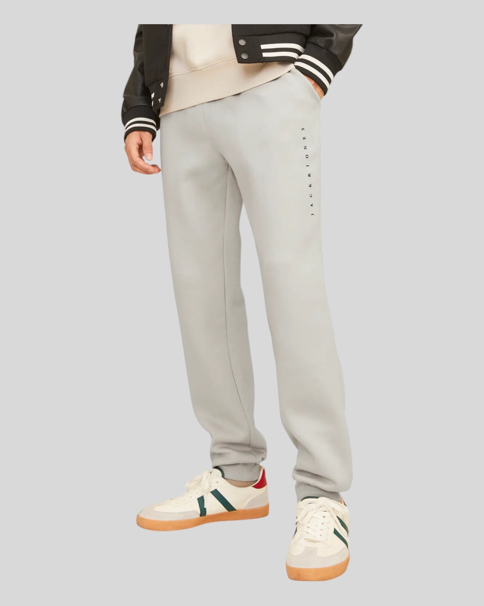 Pantalone Tuta Jjgordon Star Sweat Moonbeam 12248838 Jack & Jones