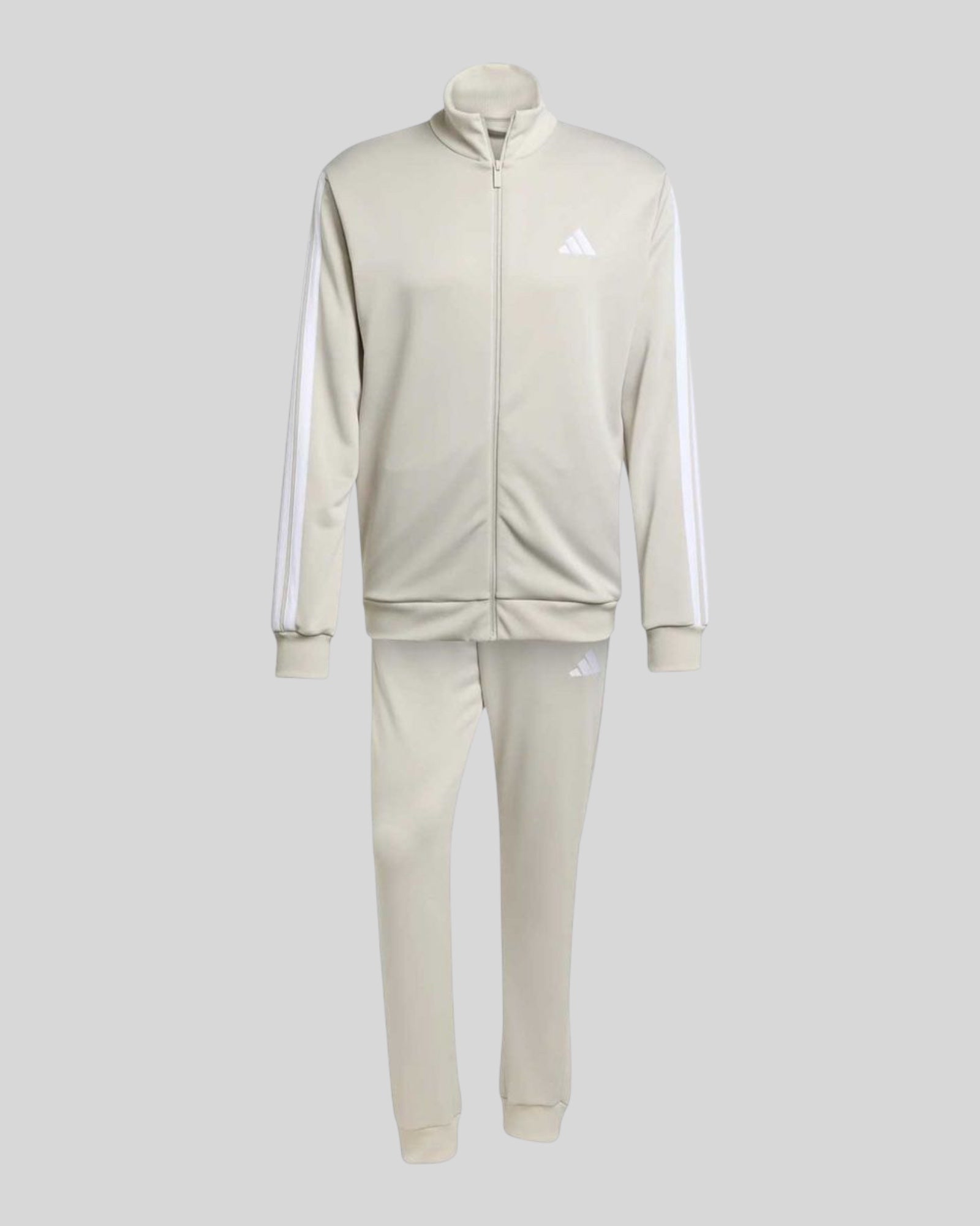 Tuta Completa M 3 Stripes French Terry Tracksuit Beige JX5519 Adidas