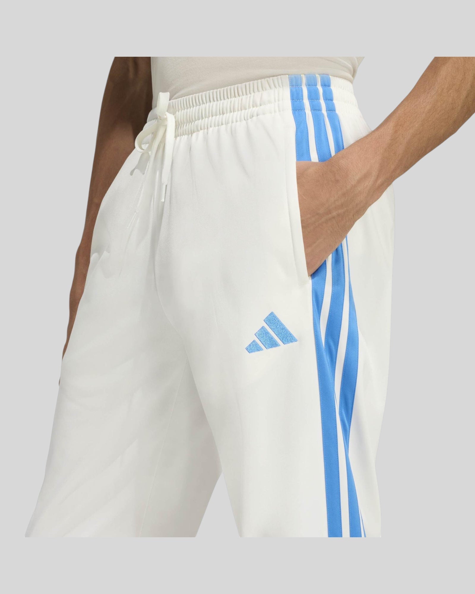Pantalone In Tricot 3 Stripes Bianco/Blue KC1376 Adidas