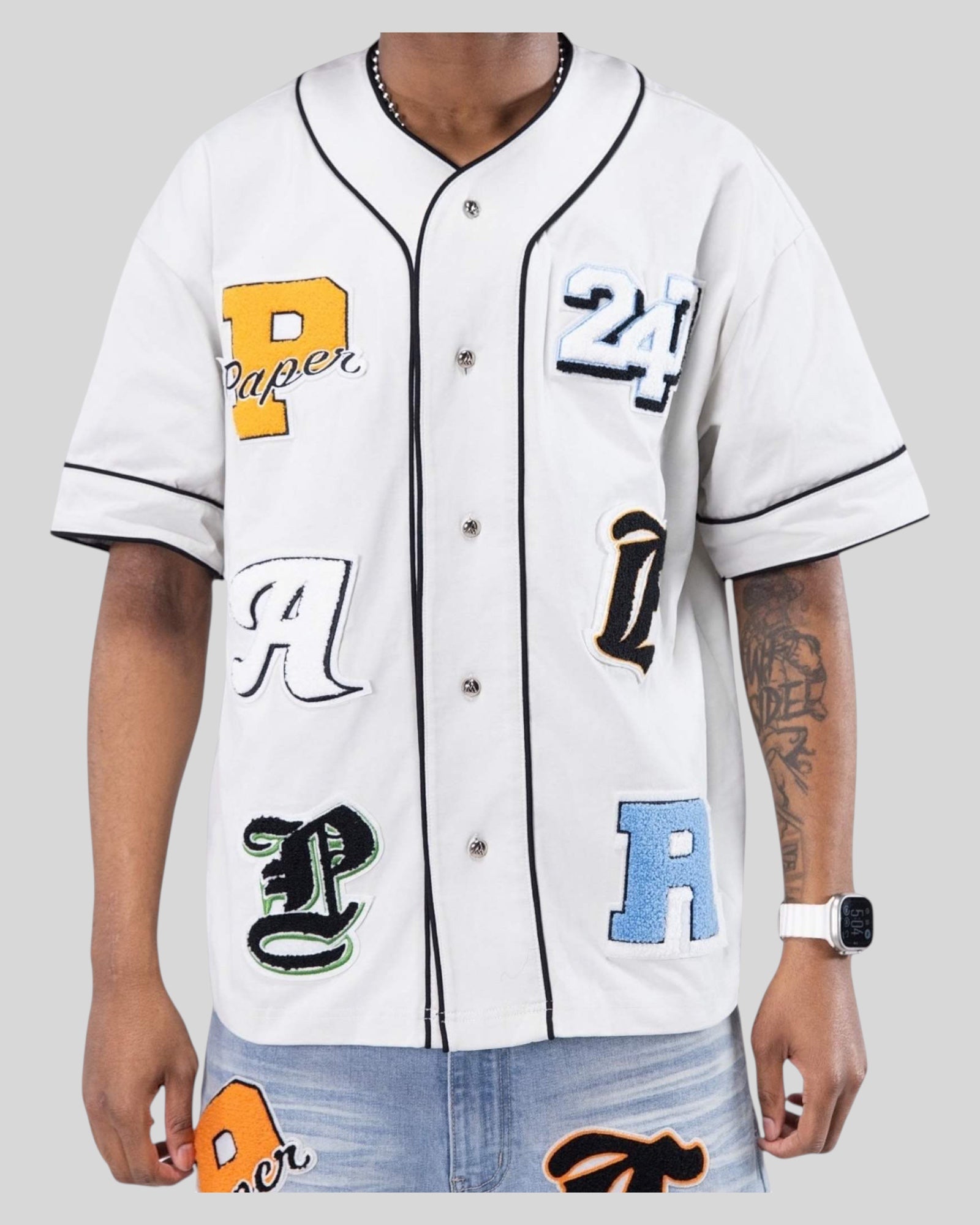 T-Shirt Baseball Uniform Bianca BH3537 Paper Money