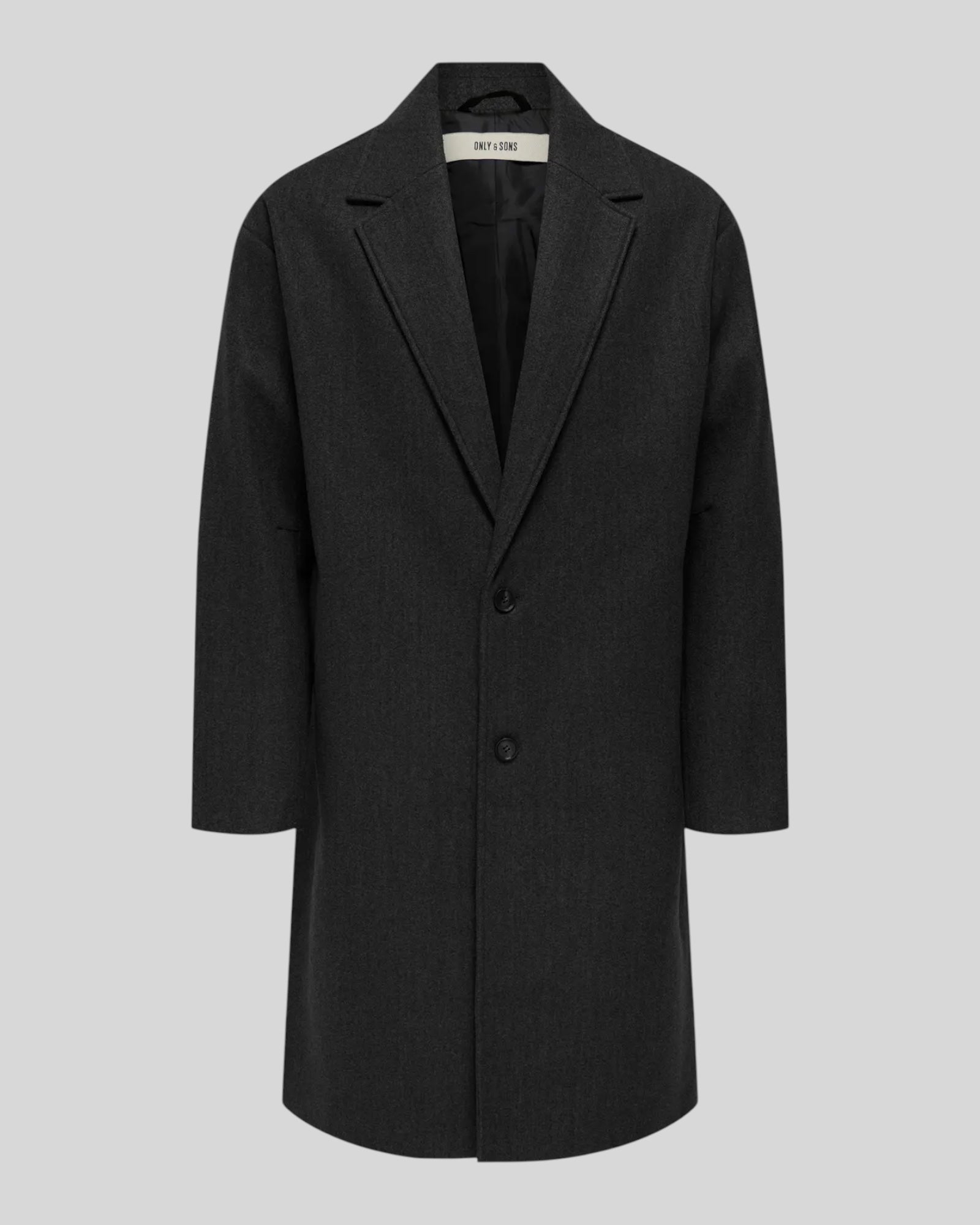 Cappotto Oversize Onsworf Life Coat Nero 22031195 Only & Sons