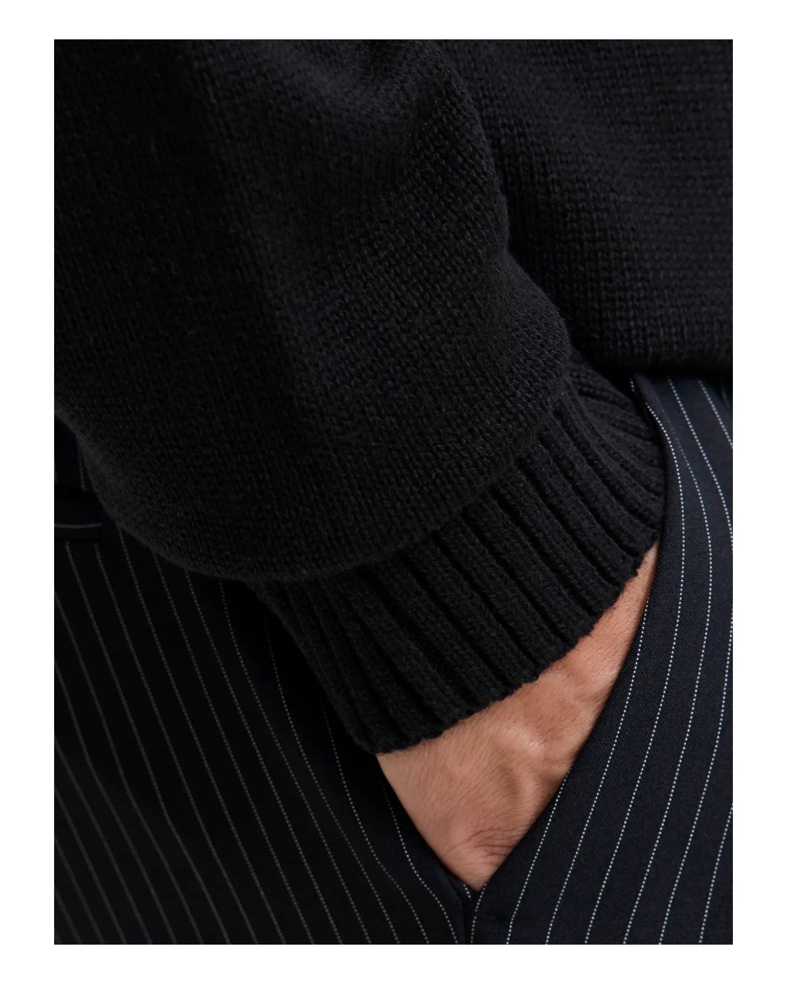 Maglione Girocollo Jjeurban Knit Crew Neck Nero 12278942 Jack & Jones