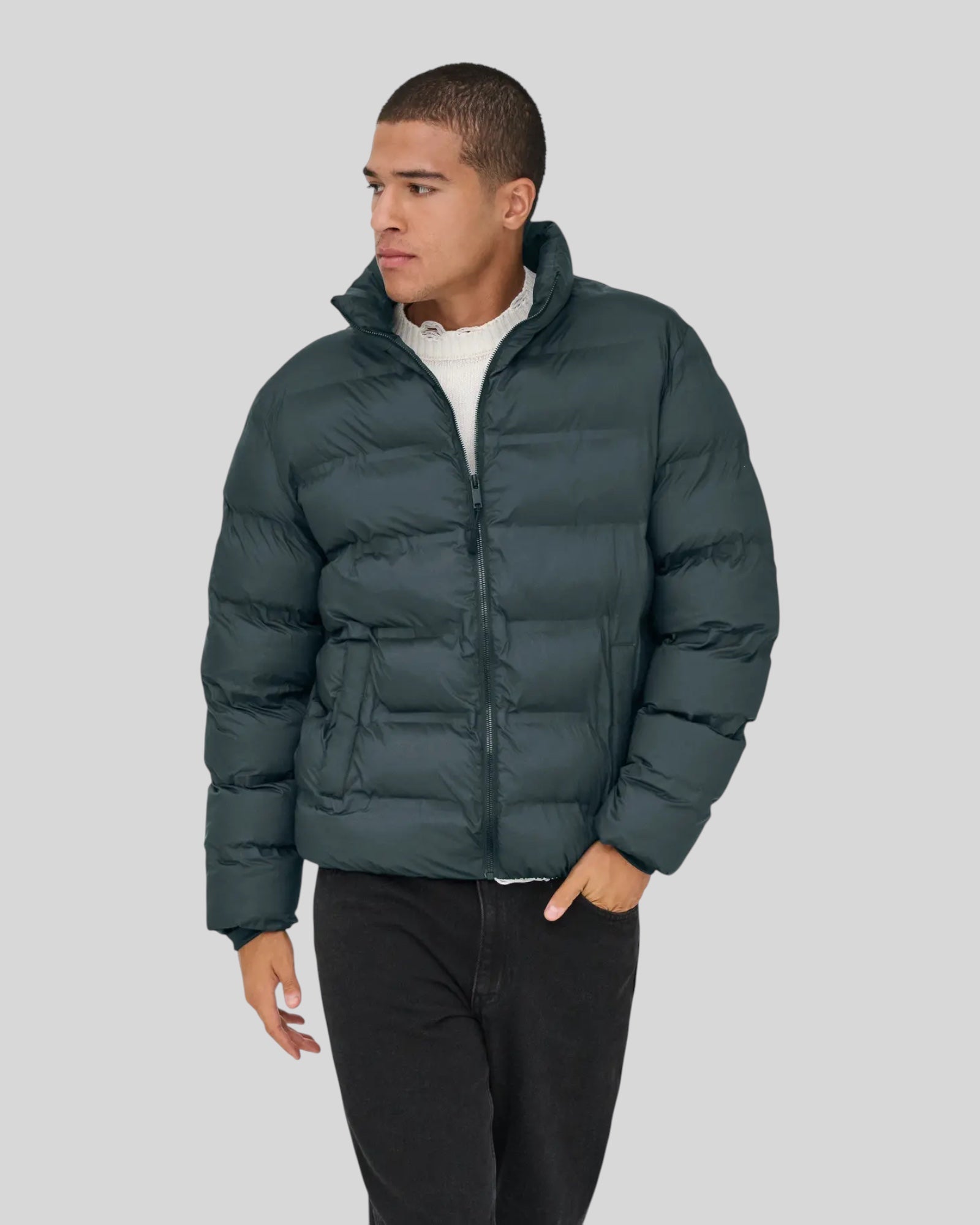 Giubbotto Onsunion Puffer Seamless Jacket Nero 22034834 Only & Sons