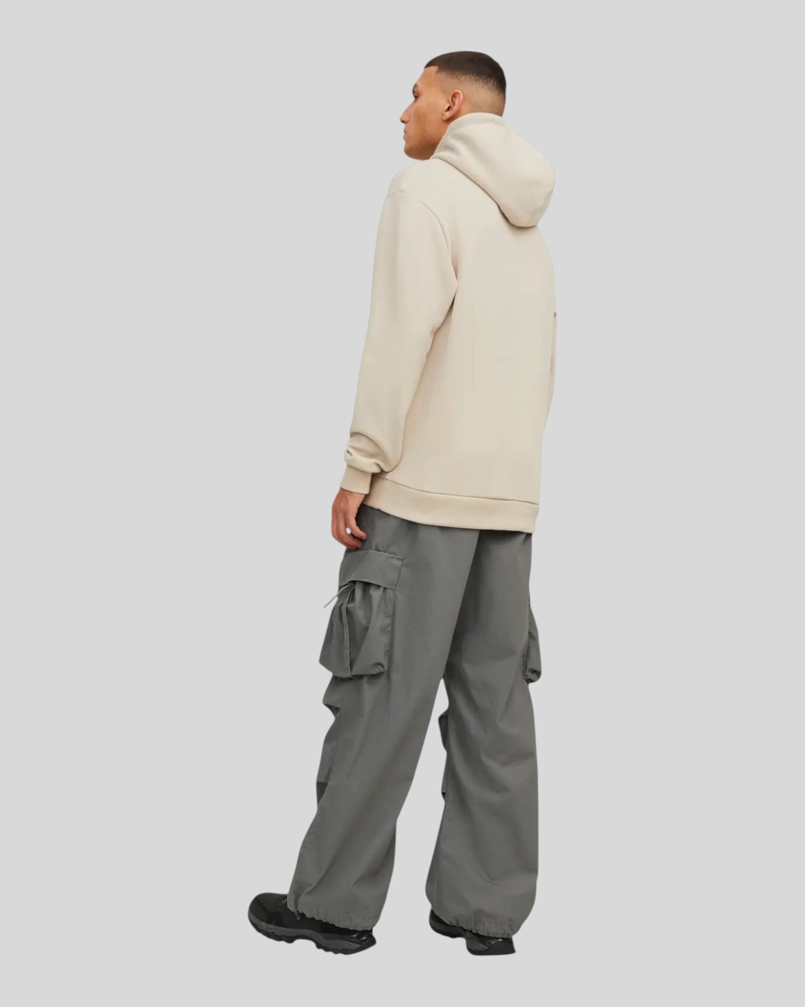 Felpa Con Cappuccio Basic Jjbradley Sweat Hoodie Moonbeam 12249340 Jack & Jones