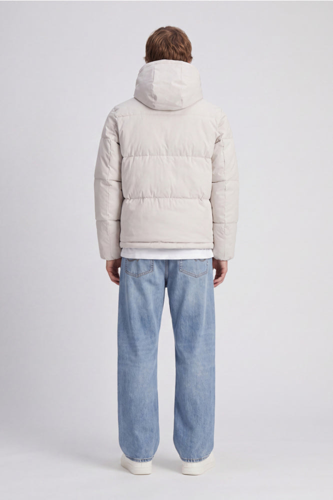 Giubbino Jack & Jones JJGalaxy Puffer Moonbeam Beige 12303930
