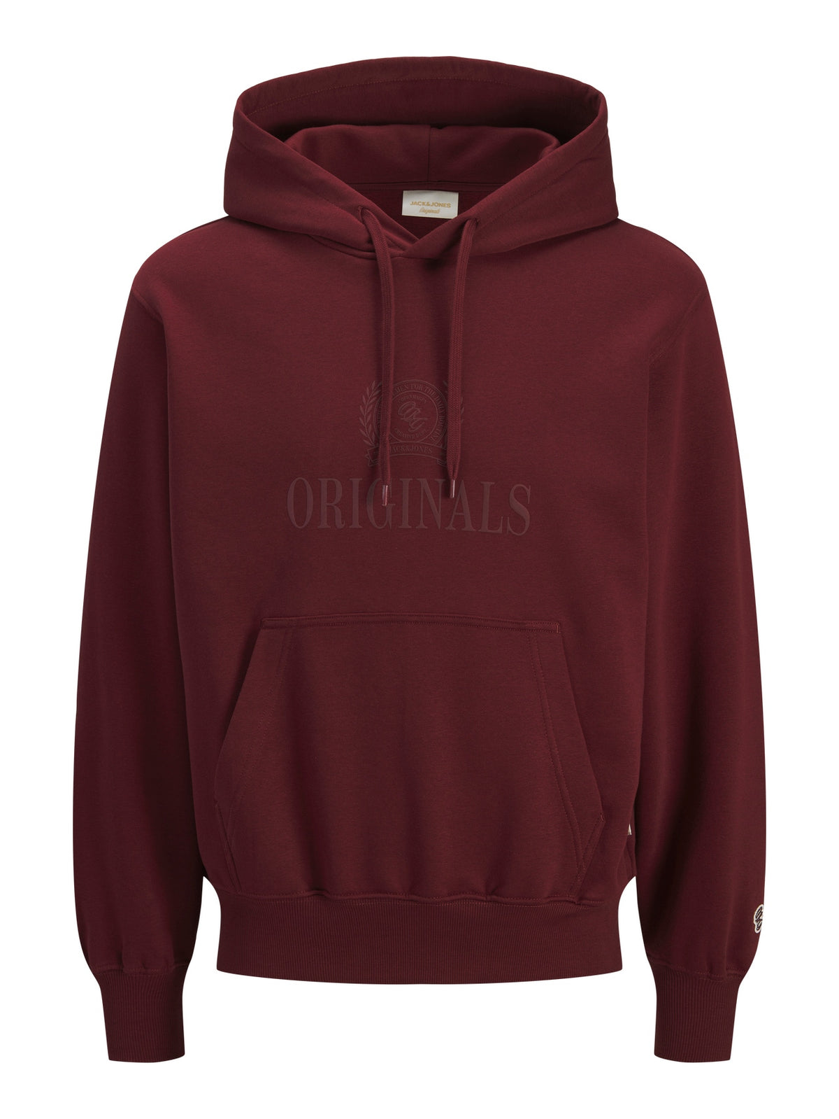 Felpa Uomo Jack & Jones JORFREDERIKSBERG MONOGRAM SWEAT HOOD SN Chocolate Truffle 12300022