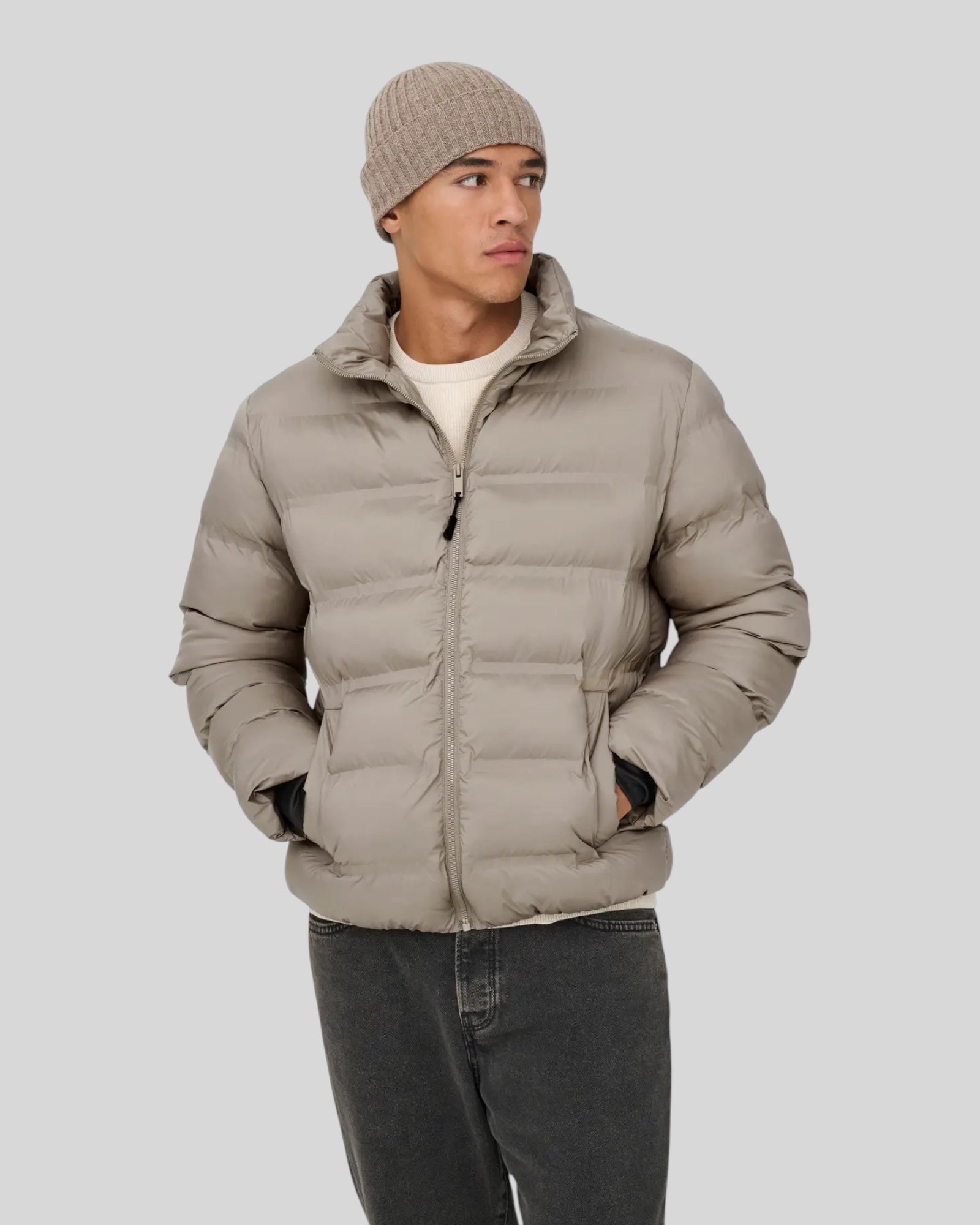 Giubbotto Onsunion Puffer Seamless Jacket Desert Taupe 22034834 Only & Sons
