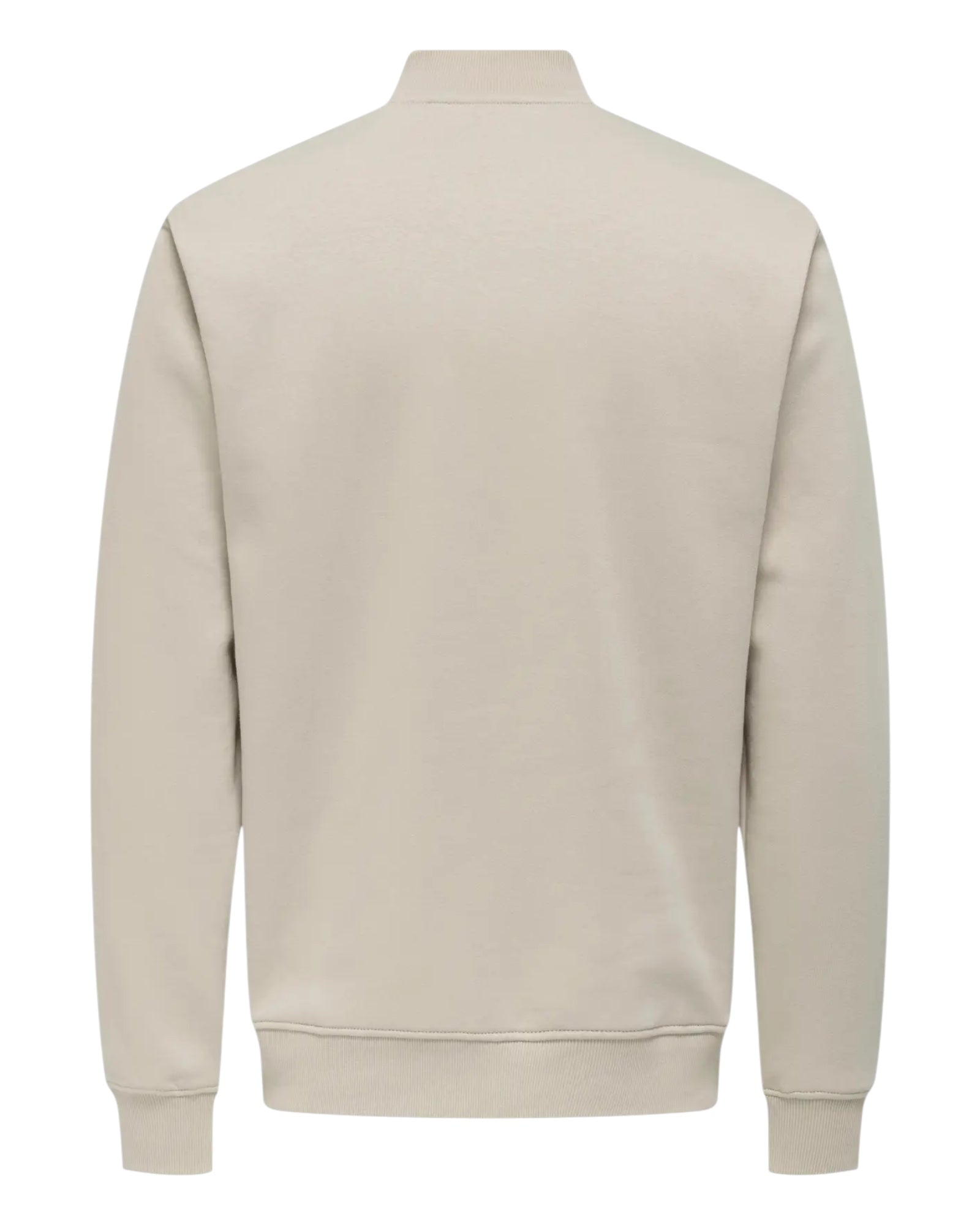 Felpa Girocollo Con Zip Basic Onsceres Silver Lining 22034247 Only & Sons