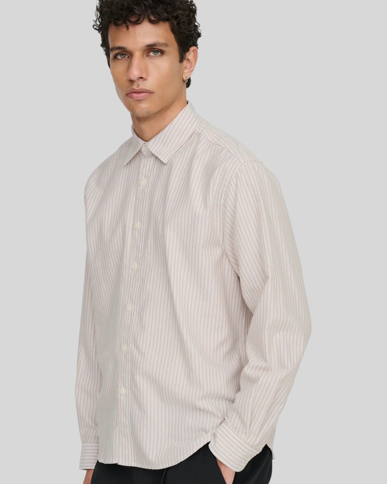 Camicia Maniche Lunghe Onsgiorgio Relaxed 005 Twill Bianco 22036696 Only & Sons