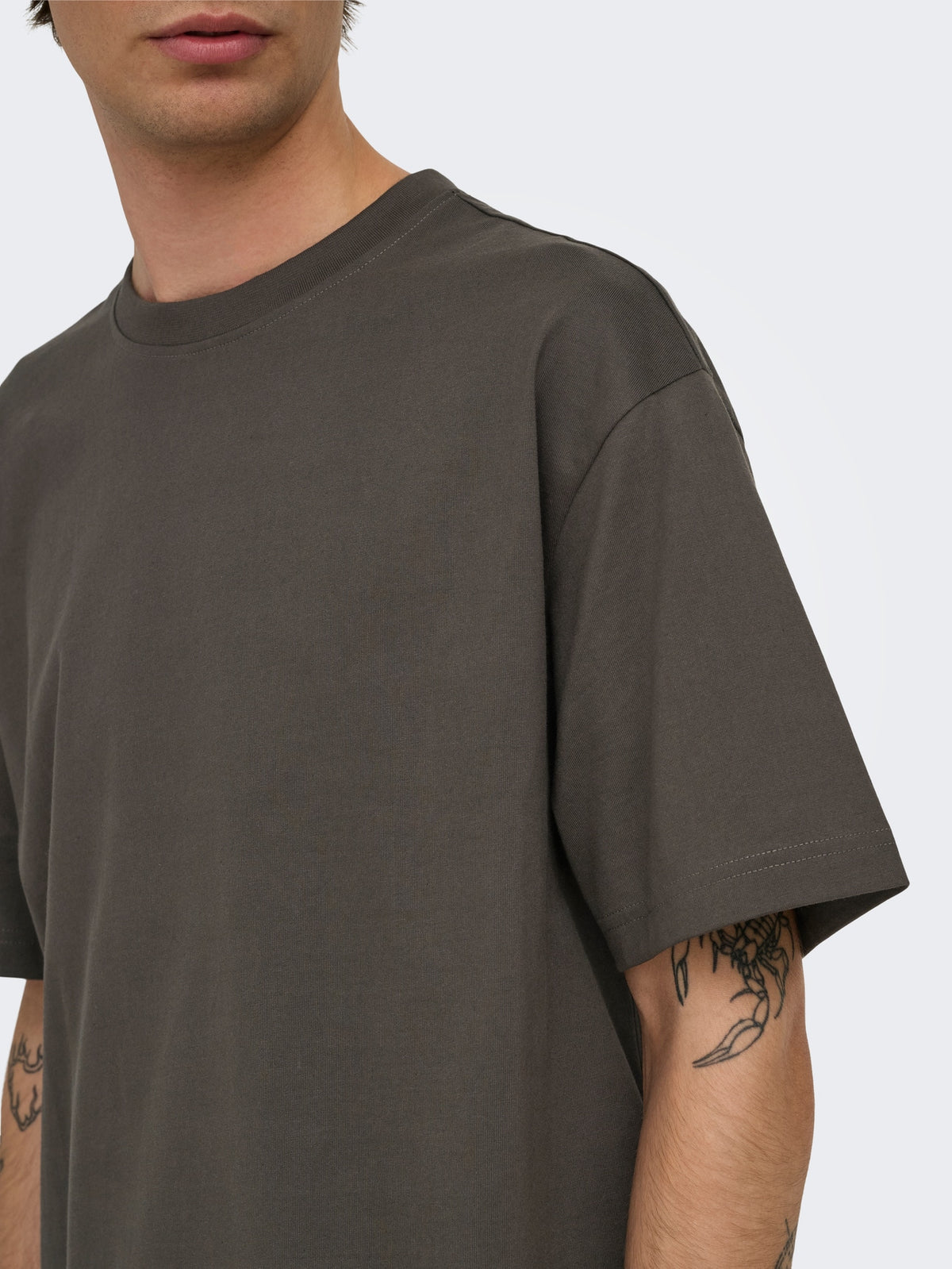 T-Shirt Uomo Only & Sons ONSFRED Relaxed Fit Beluga 22022532