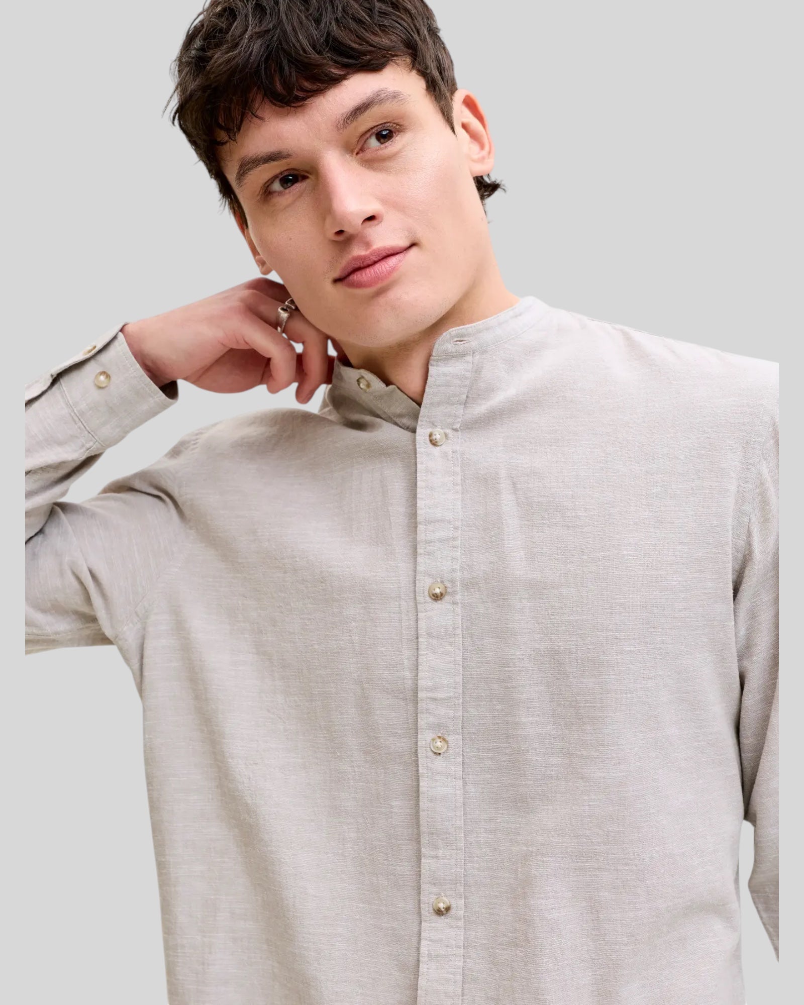 Camicia Maniche Lunghe JJesummer Linen String 12289184 Jack & Jones