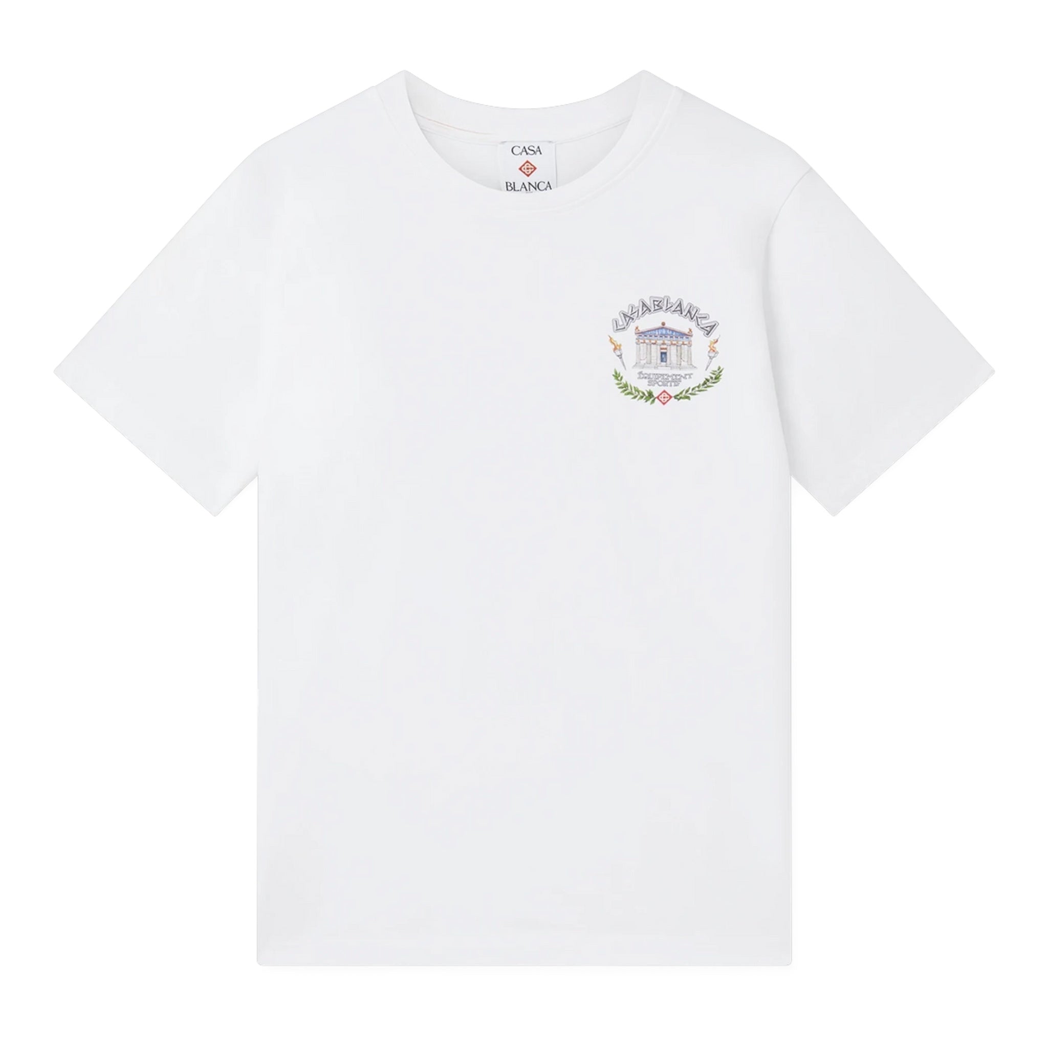 T-Shirt Le Temple Du Sport Printed Bianca MPS25JTS00108 Casablanca