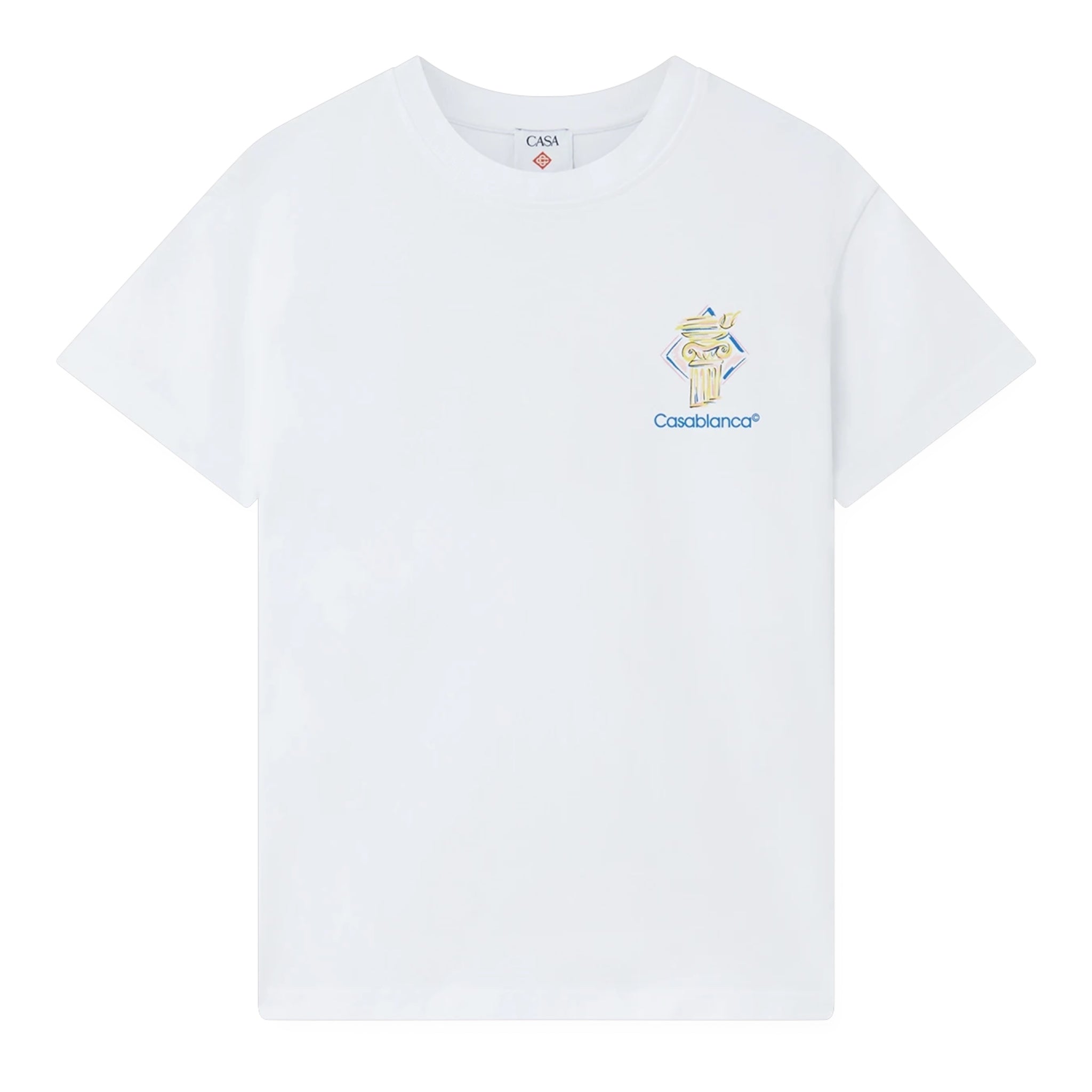 T-Shirt Diamond Column Printed Bianca MPS25JTS00104 Casablanca