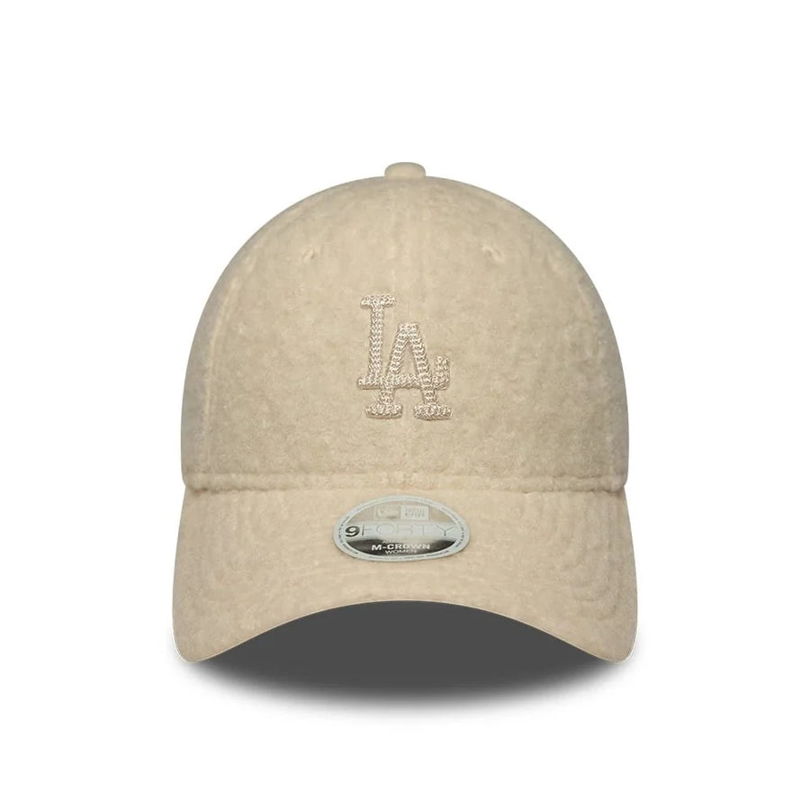 Cappello con Visiera New Era LA Dodgers 9FORTY M-Crown Winter Borg Panna – 60915791