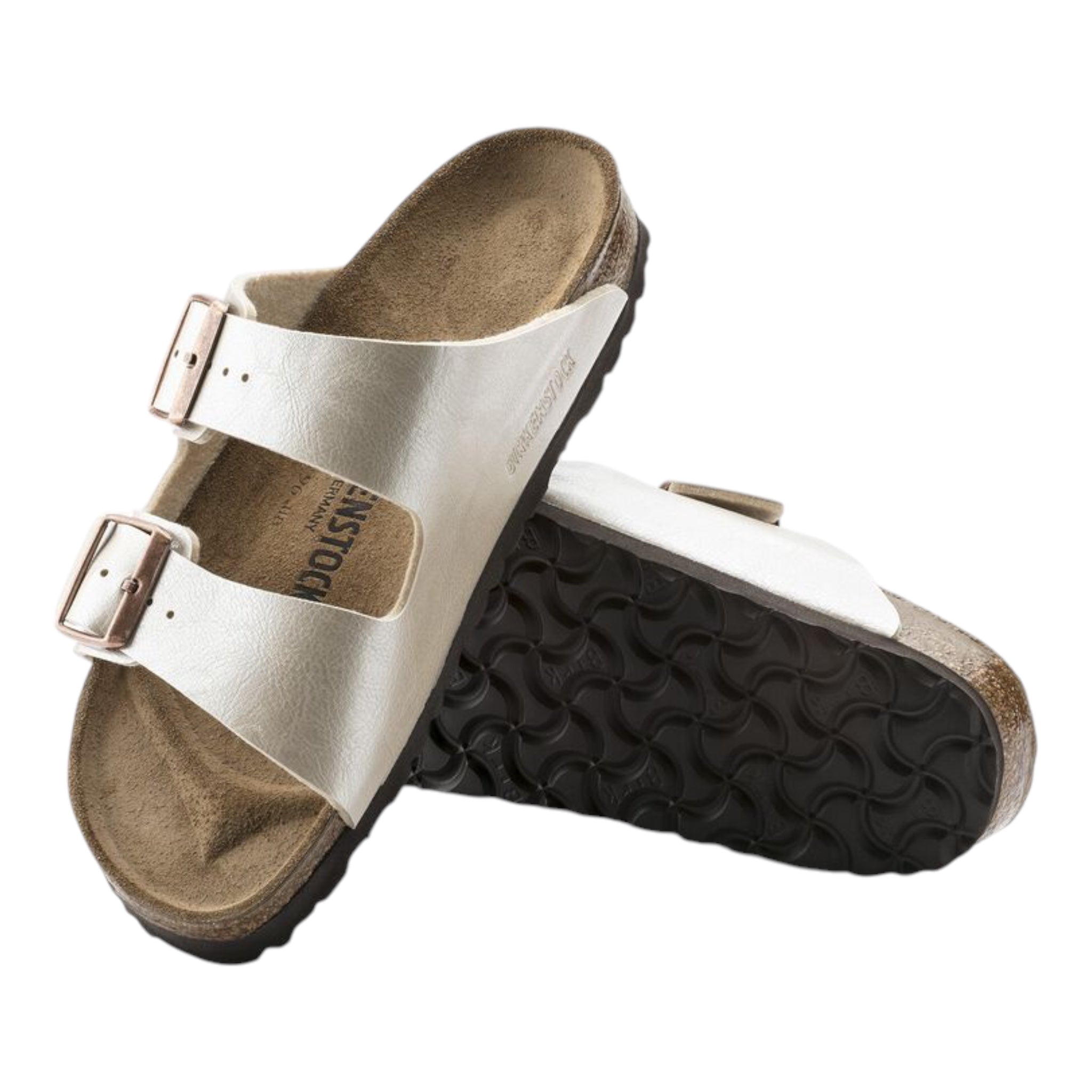 Arizona Donna Mirko-Flor Graceful Pearl White 1009921 Birkenstock