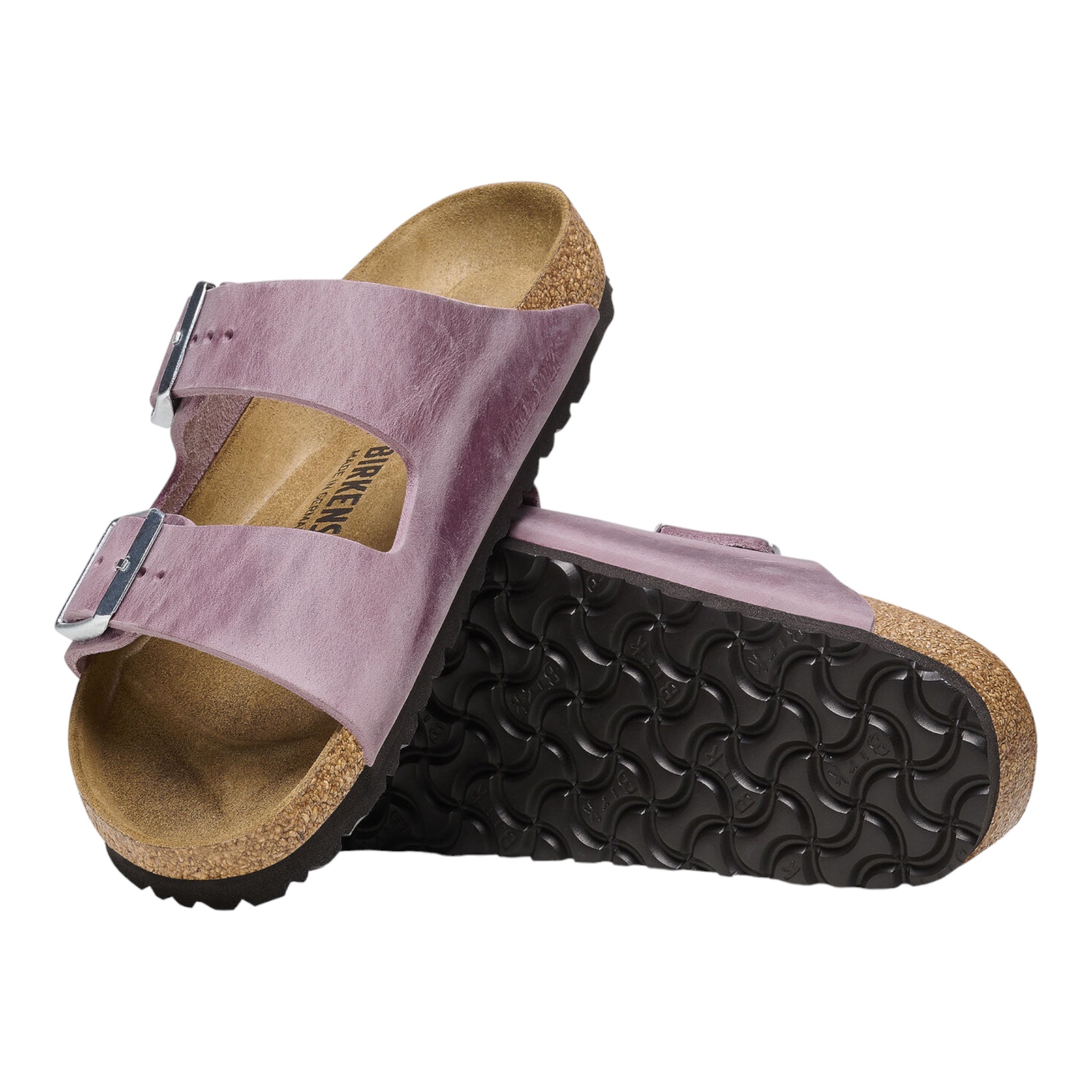 Arizona Women's Lavender Oiled Leather Birkoflor 1025460