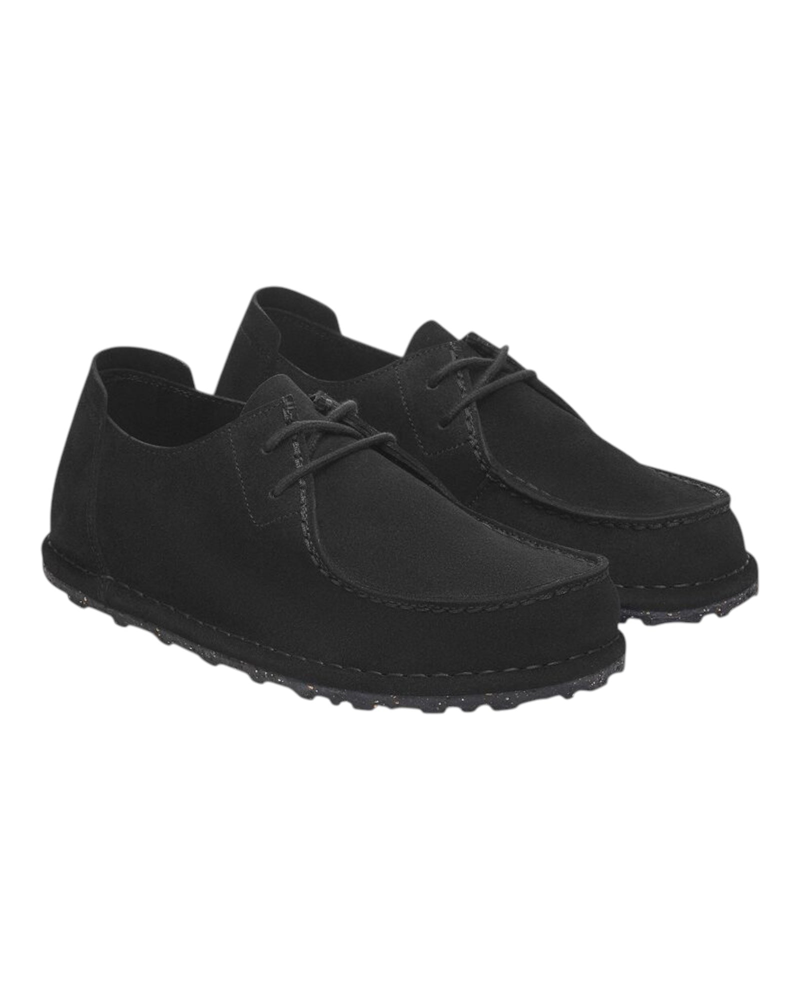 Scarpe In Pelle Scamosciata Nero Utti Lace 1028597 Birkenstock