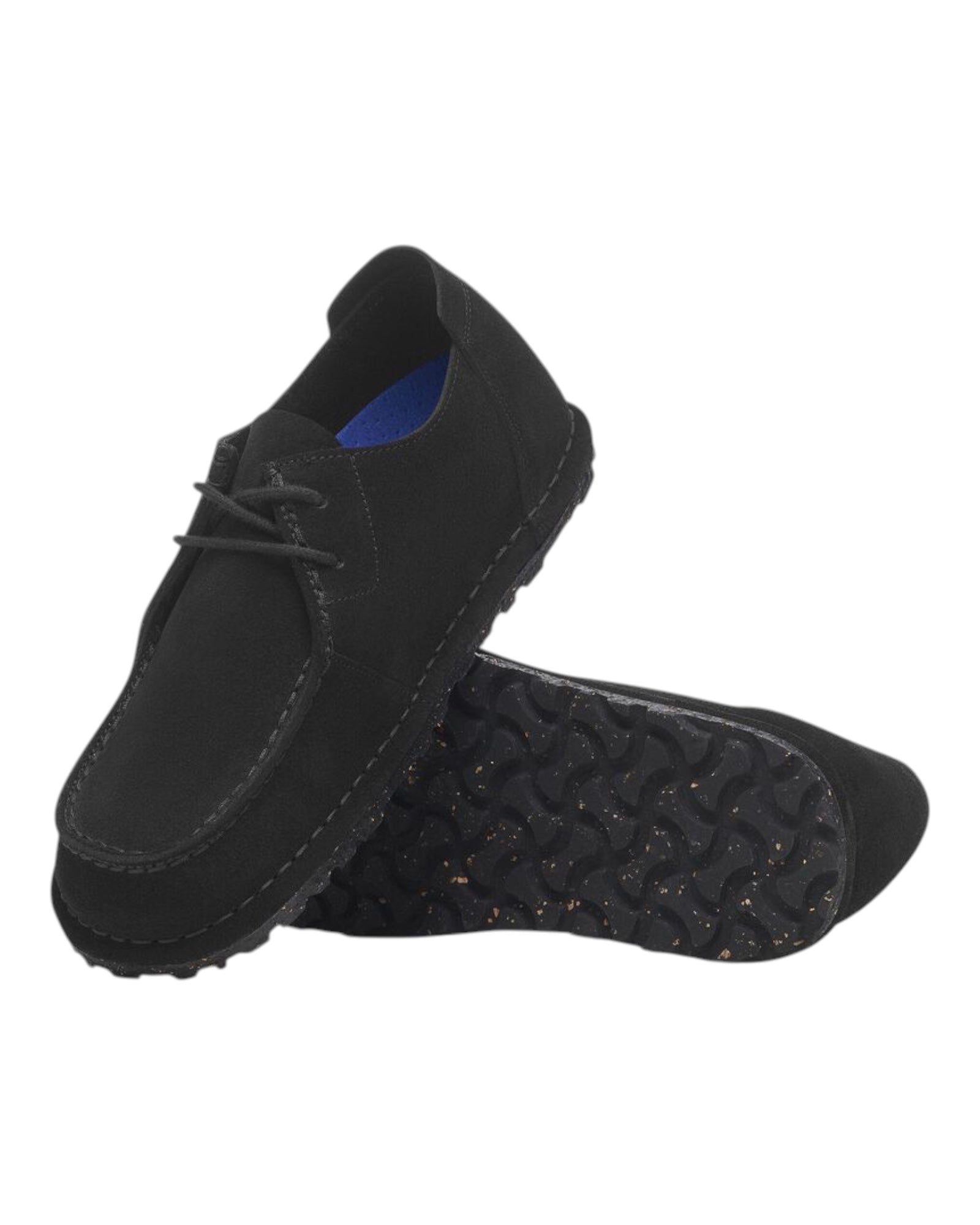 Scarpe In Pelle Scamosciata Nero Utti Lace 1028597 Birkenstock