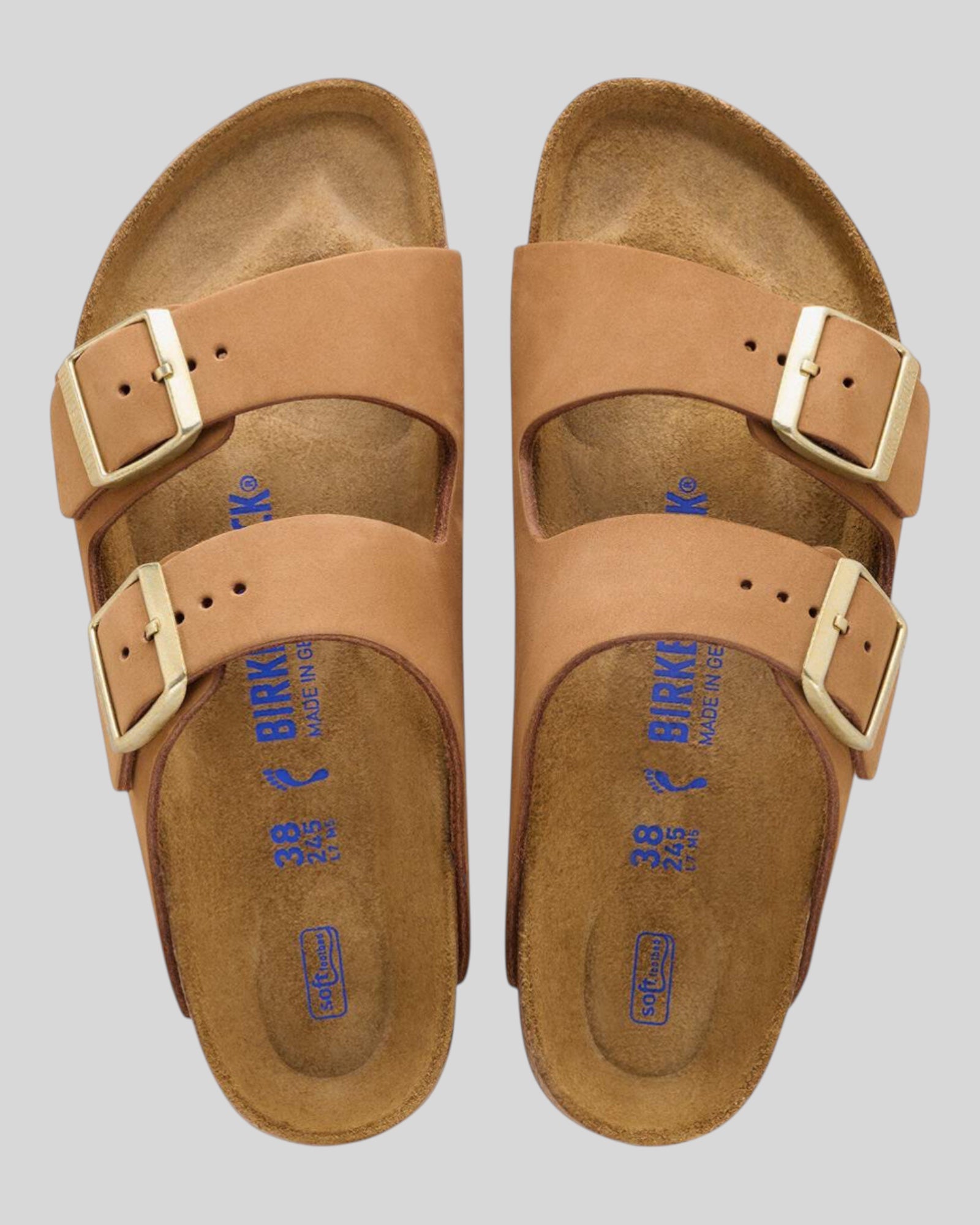 Arizona Plantare Morbido Pelle Nubuck Mink 1032086 Birkenstock